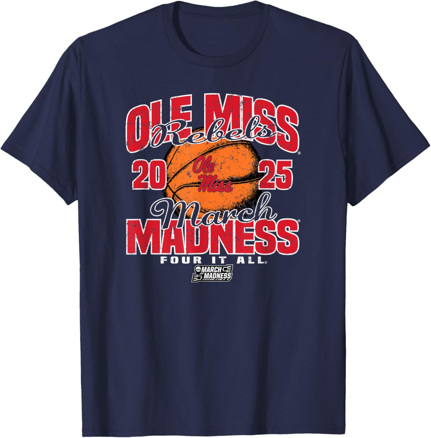 Ole Miss Rebels March Madness 2025 Women's T-Shirt for Fans and Athletes - 1