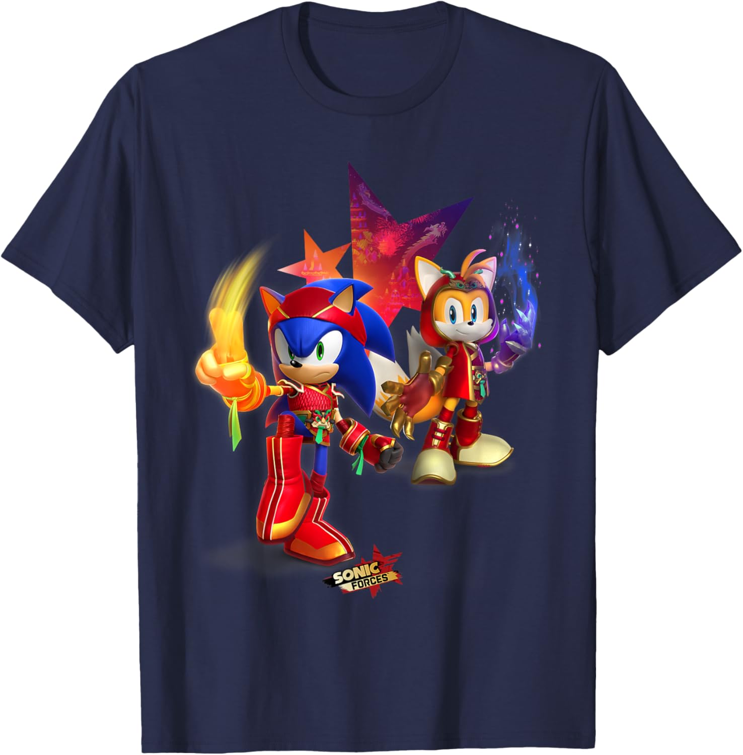 Sonic Forces Dragonfire Sonic and Dragonclaw Tails T-Shirt for Fans - 12