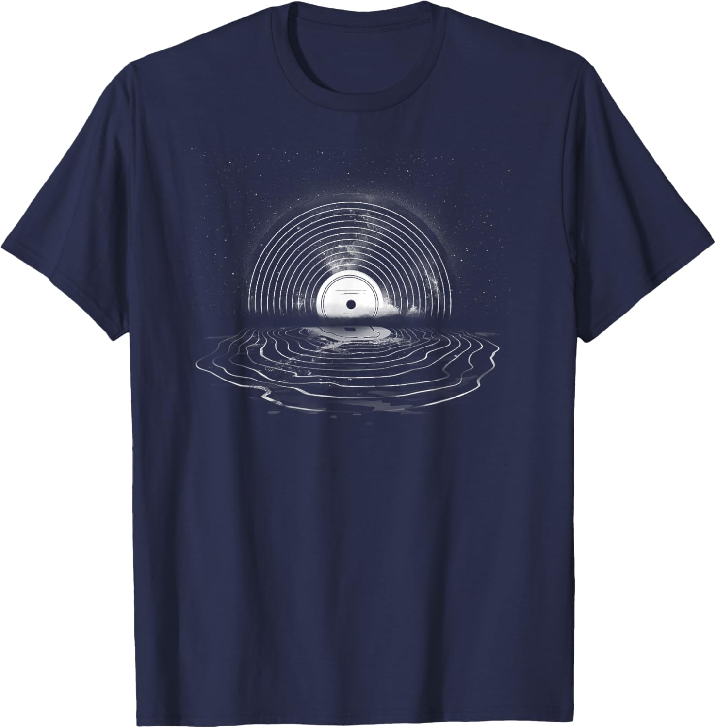 Vinyl Moon T-Shirt for Music Lovers - Perfect for Record Collectors - 1