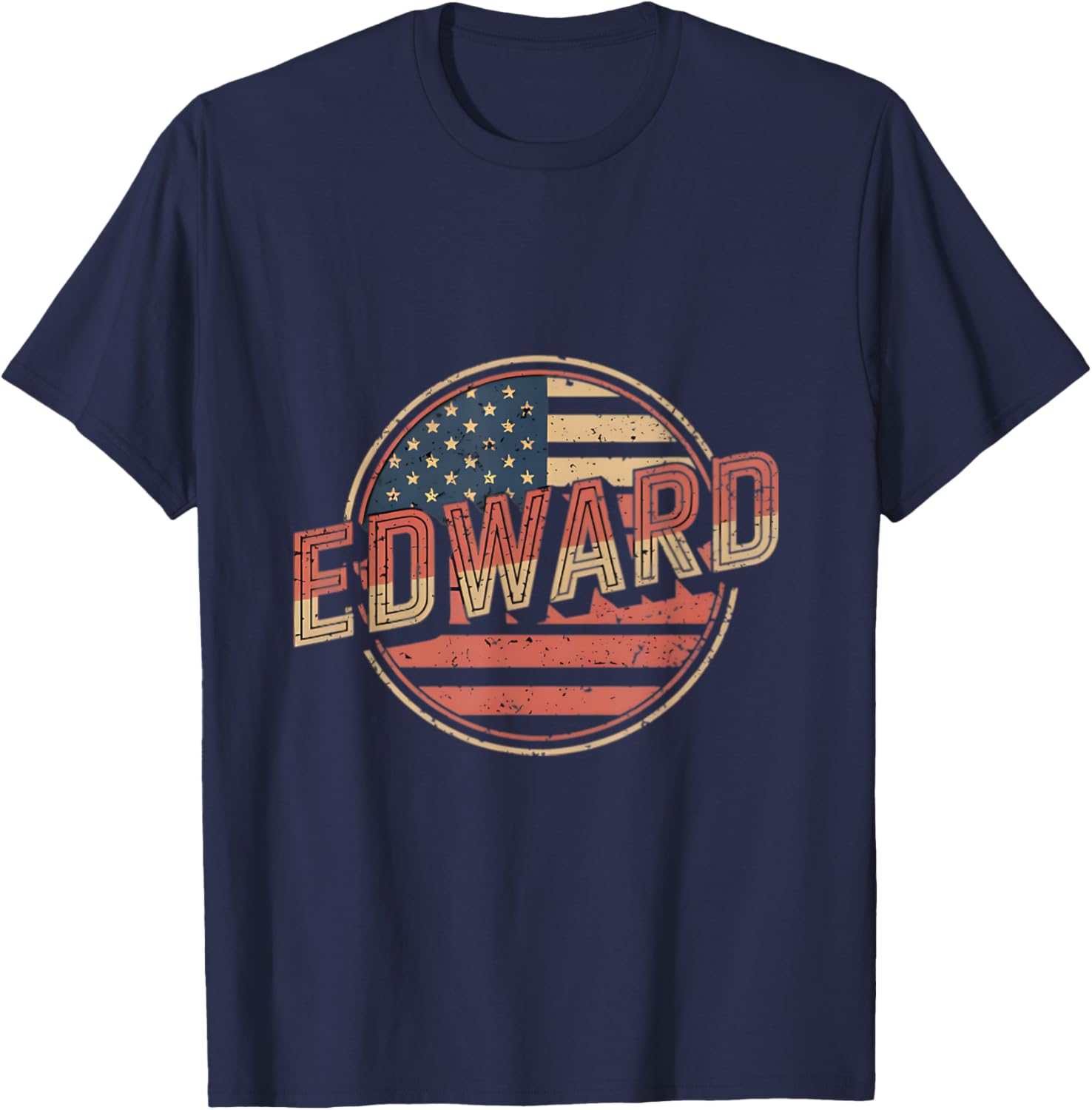 Personalized EDWARD USA Flag T-Shirt for Proud Patriots - 7