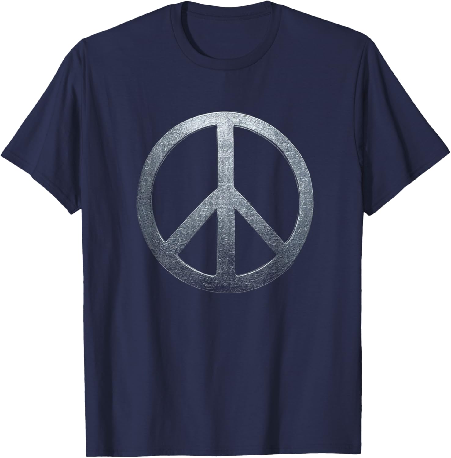Weathered Stone Peace Sign T-Shirt for Comfortable, Stylish Everyday Wear - 7