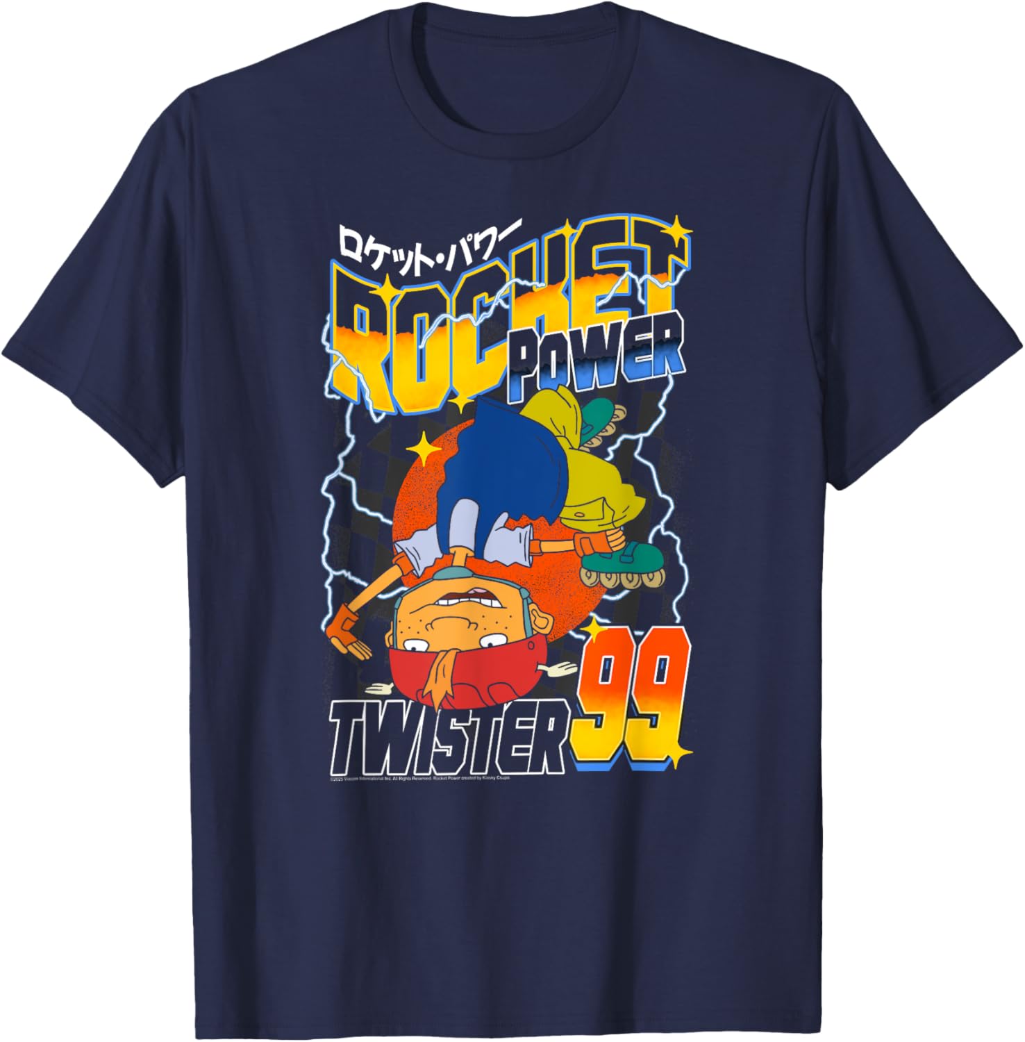 Rocket Power Twister 99 Retro Cartoon T-Shirt for Racing Fans - 2