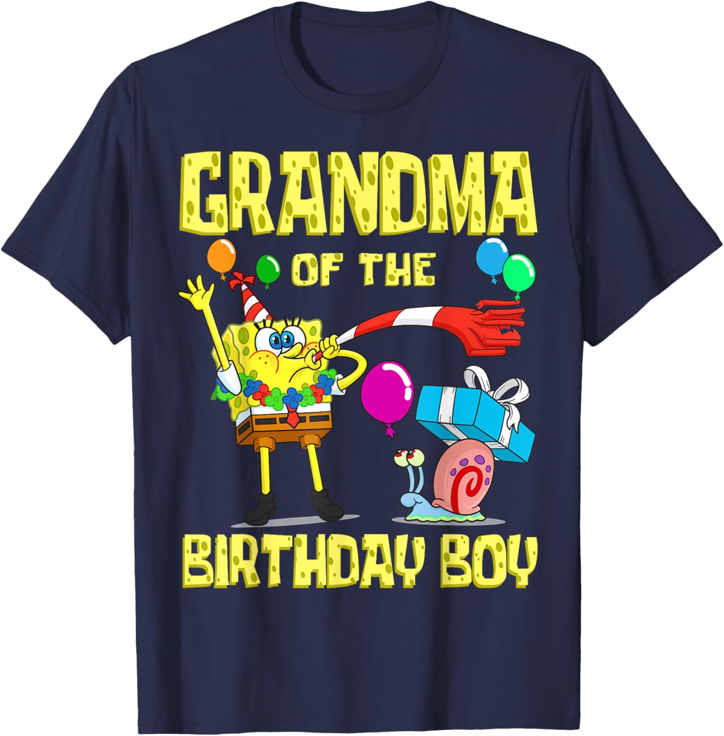 SpongeBob Grandma of the Birthday Boy T-Shirt Fun Party Apparel - 16