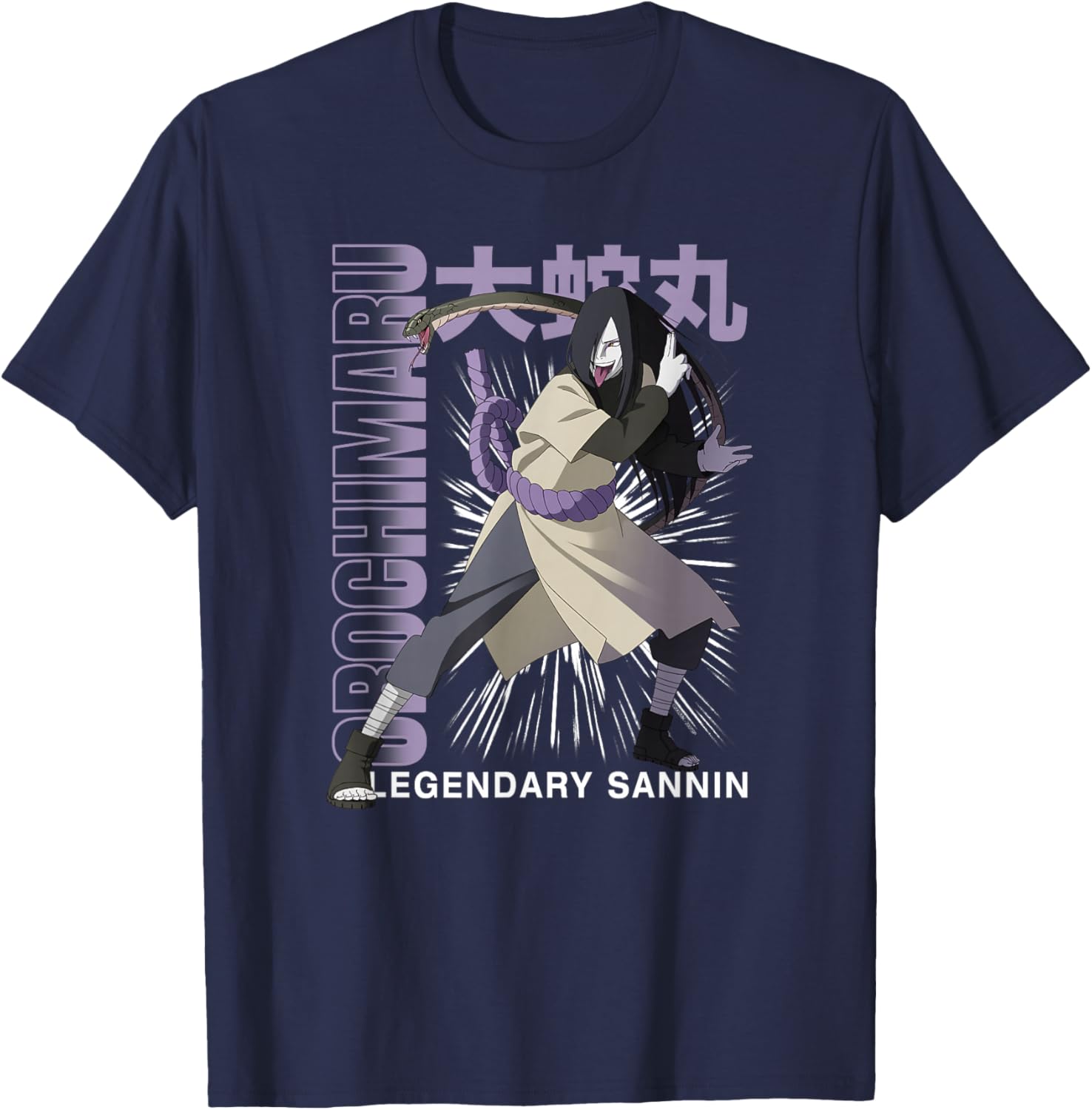 Orochimaru Legendary Sannin Naruto Shippuden Anime T-Shirt for Fans - 1