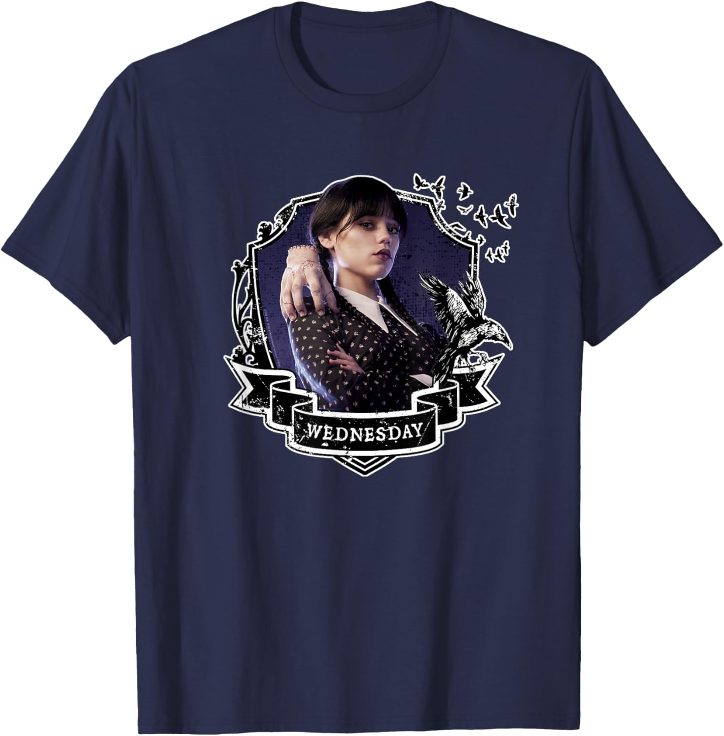 Wednesday Nevermore Graphic T-Shirt for Fans of Iconic Wednesday Style - 5