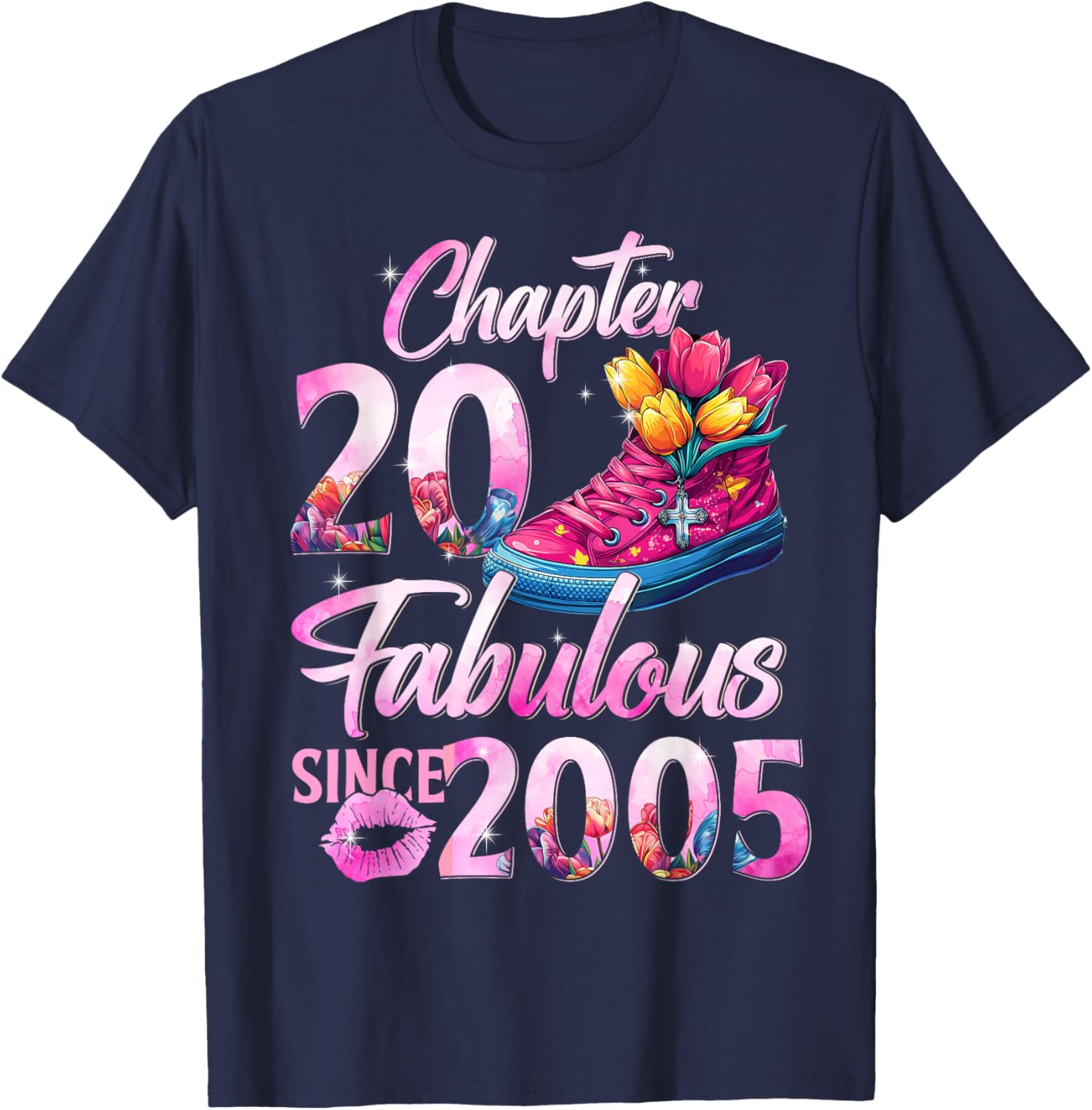 20th Birthday Queen T-Shirt Perfect Gift for 2005 EST Celebration - 10
