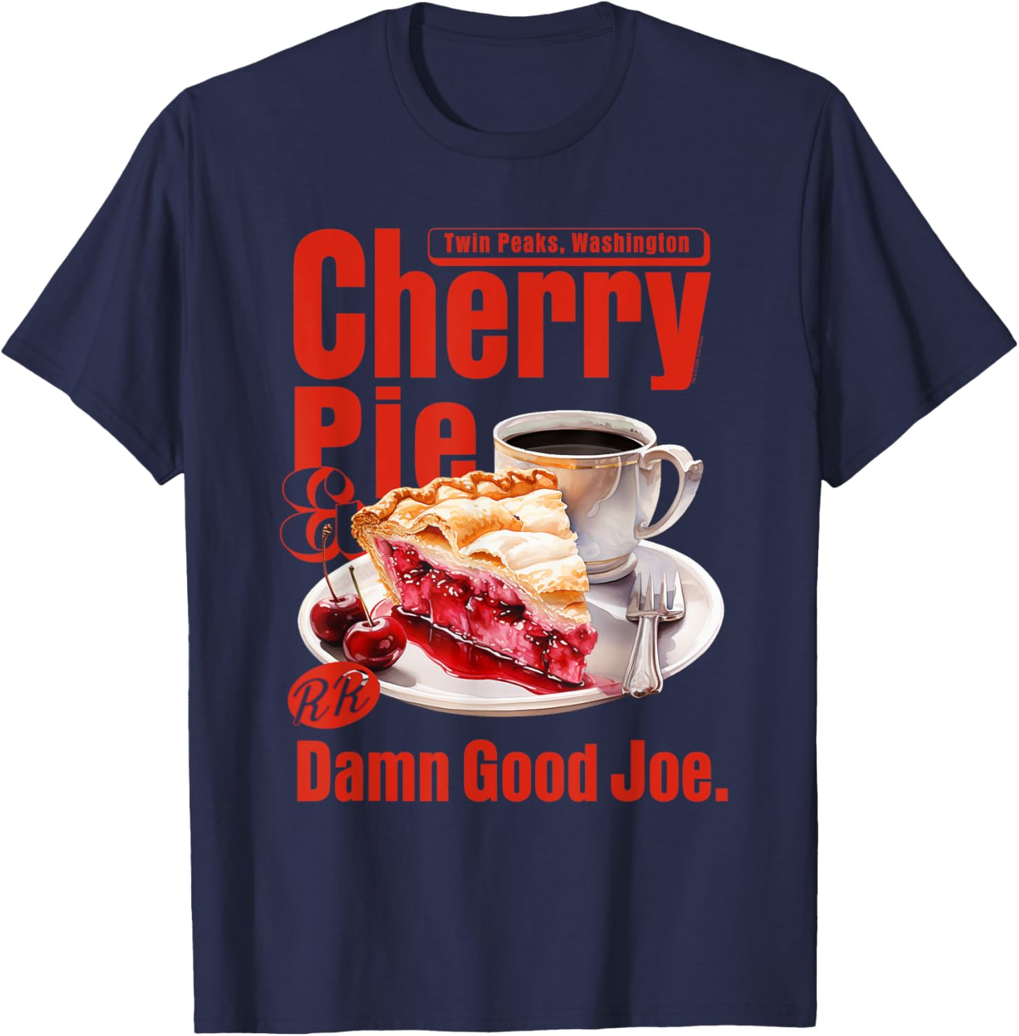 Twin Peaks Cherry Pie and Joe's Diner T-Shirt – Iconic TV Show Apparel - 12