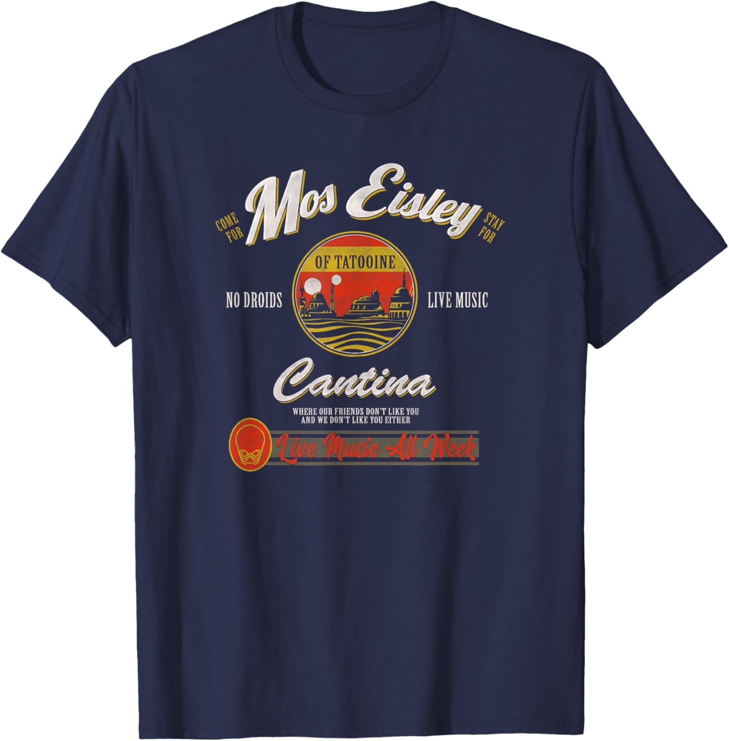 Star Wars Mos Eisley Cantina Live Music T-Shirt for Fans and Collectors - 7