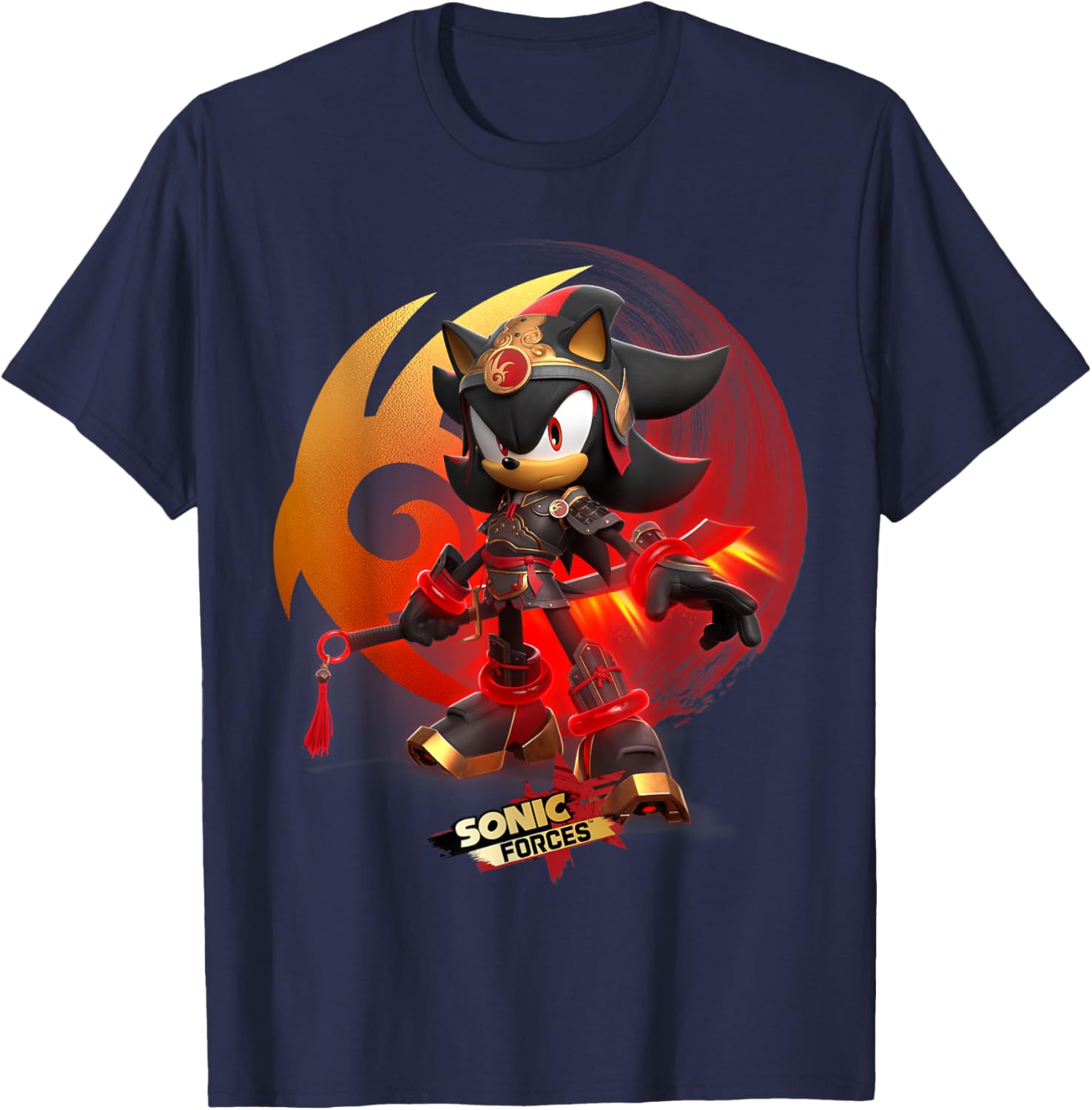 Sonic Forces Warrior Shadow T-Shirt for Fans of Sonic Adventures - 16