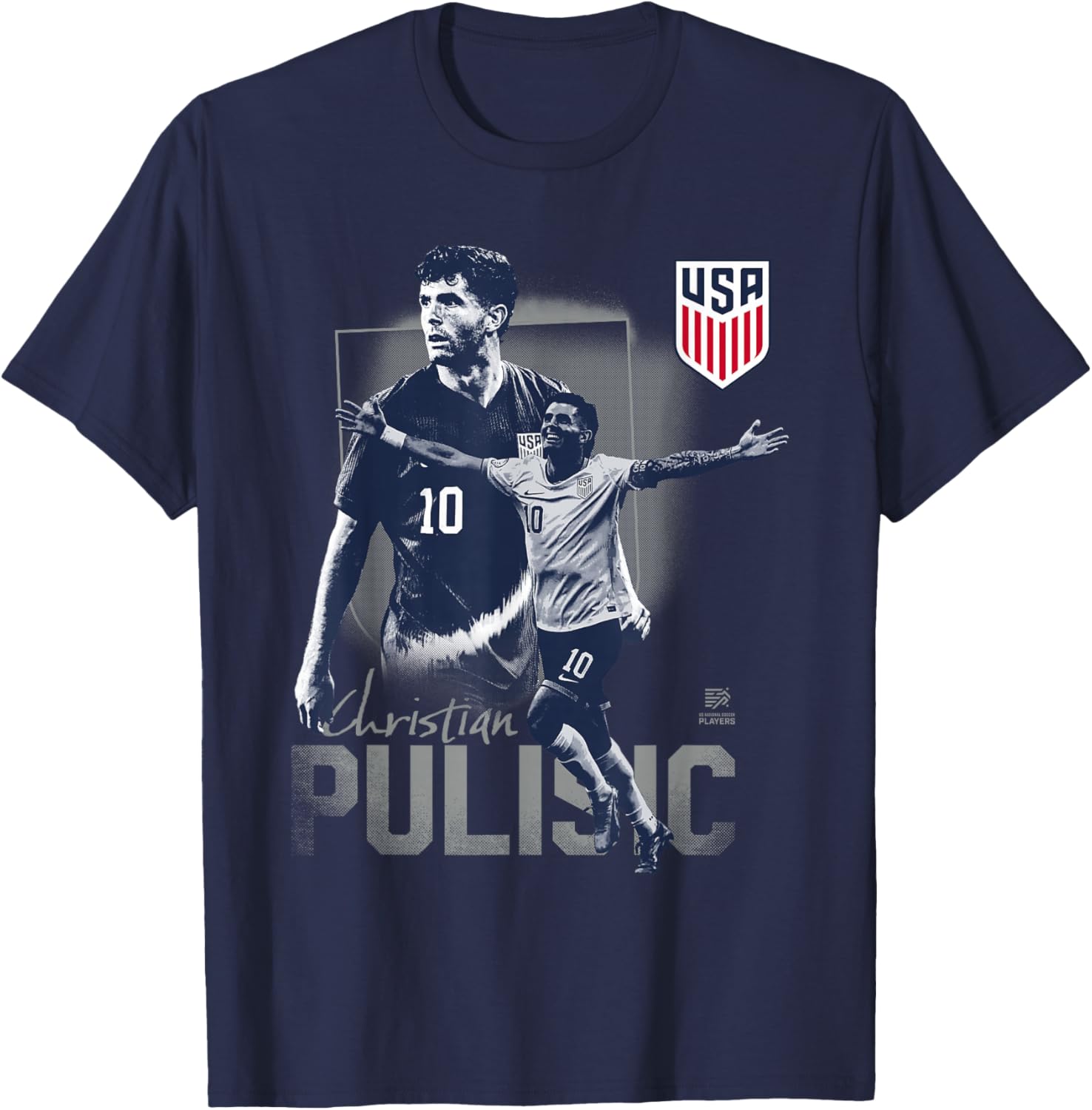 Official USMNT Christian Pulisic T-Shirt - Stylish Soccer Apparel - 1