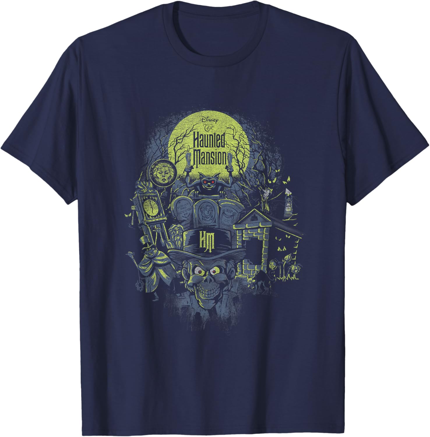Haunted Mansion Retro Poster T-Shirt for Halloween Lovers and Fans - 3