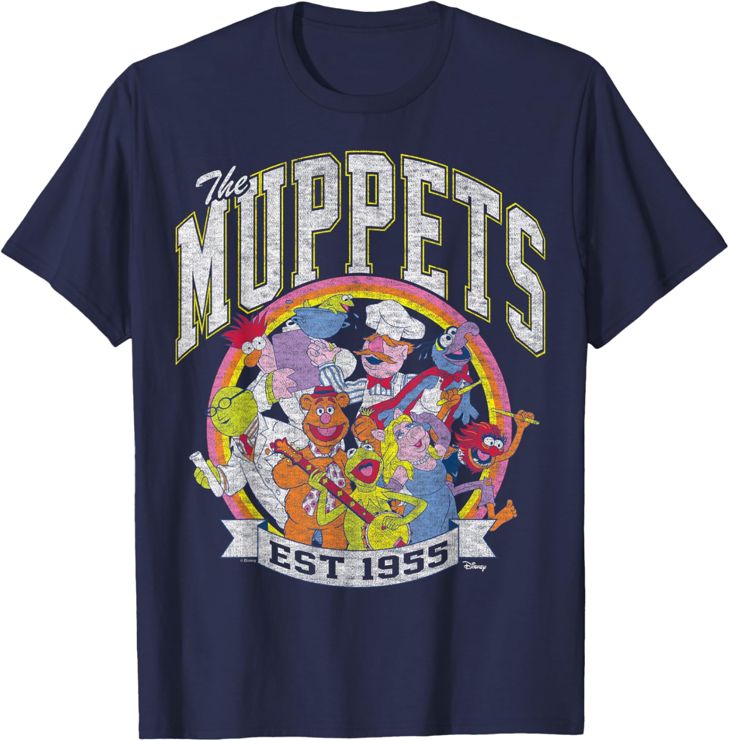 The Muppets Collegiate Group T-Shirt for Fans of Classic Characters - 3