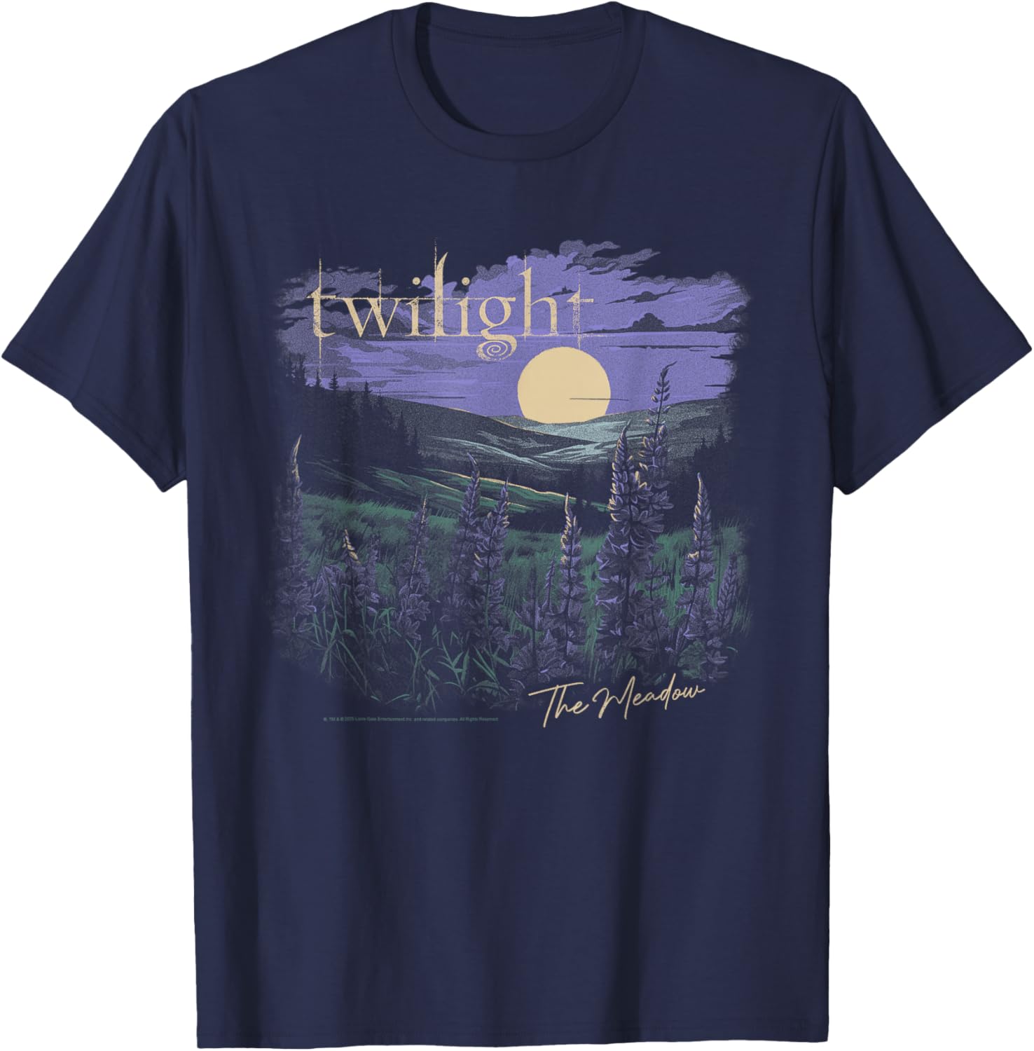 Twilight Saga Meadow Flowers Moon T-Shirt for Fans of the Series - 2