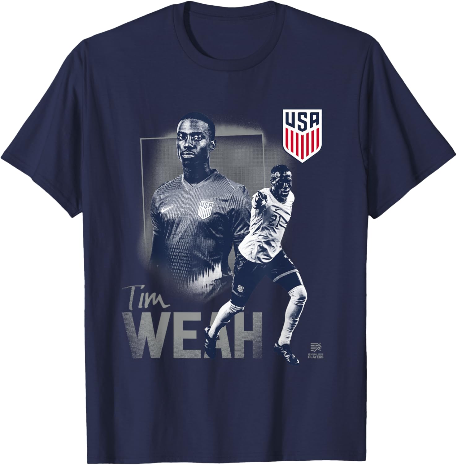 Official USMNT Tim Weah T-Shirt - Officially Licensed Soccer Apparel - 3