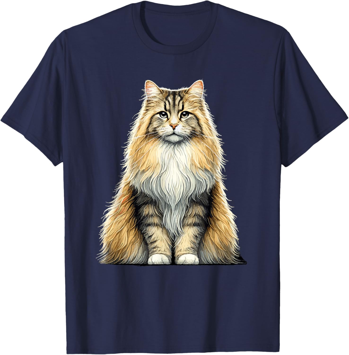 Norwegian Forest Cat T-Shirt for Cat Lovers - Cute and Comfy Design - 2