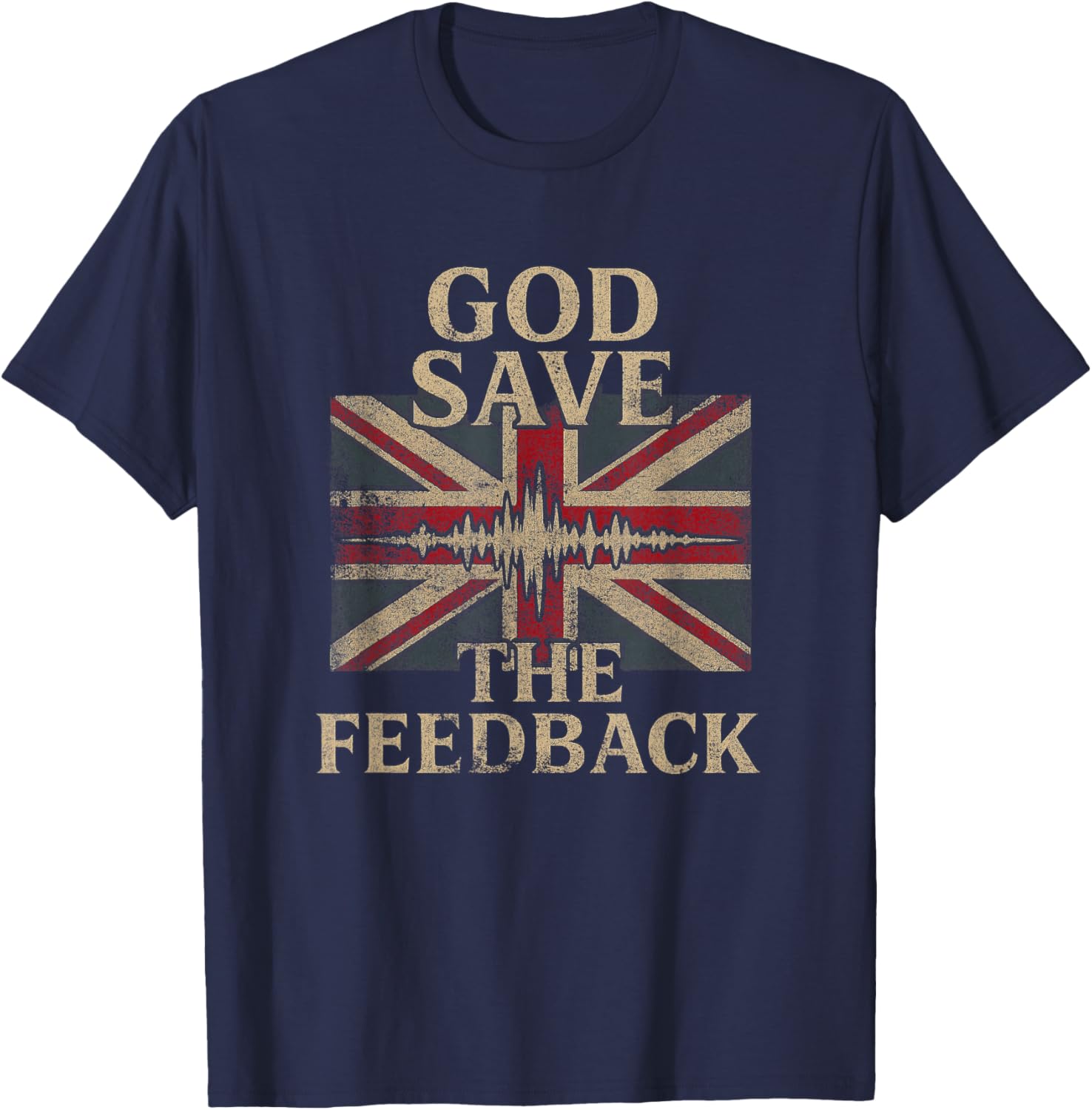 Vintage Punk Rock God Save the Feedback T-Shirt for UK Style Lovers - 12
