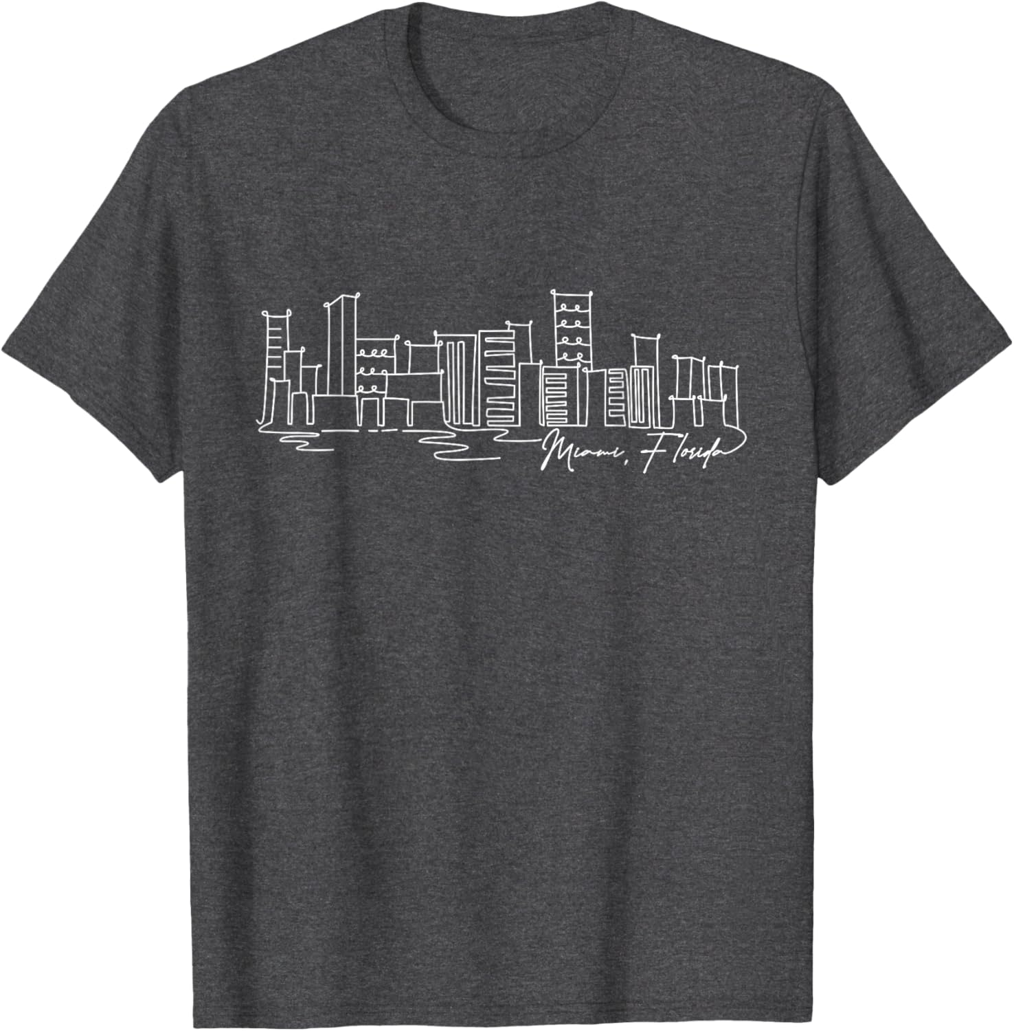 Signature Miami City Skyline T-Shirt Florida Souvenir Gift for Everyone - 20