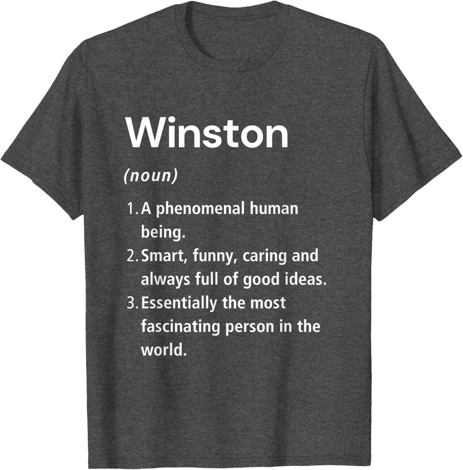 Winston Name Definition Funny Dictionary T-Shirt for Humorous Style - 14