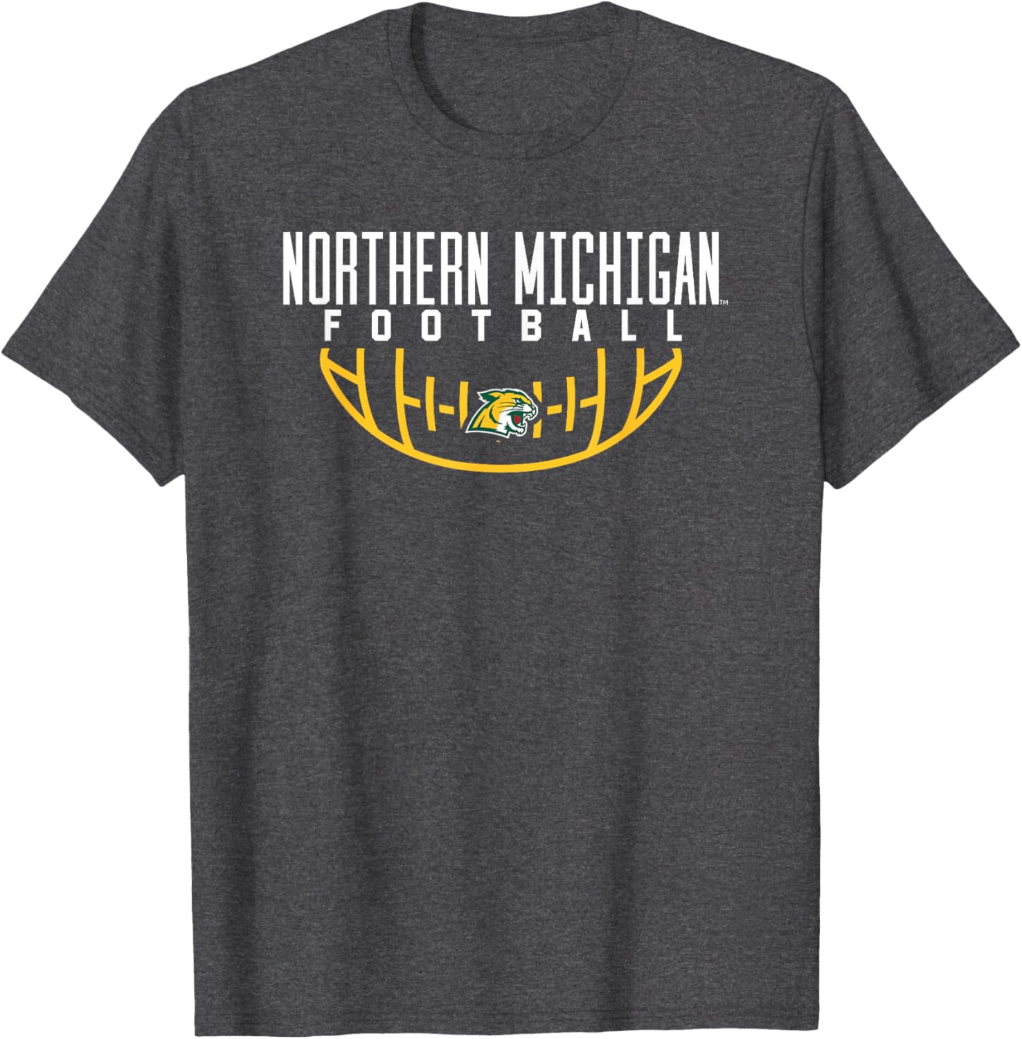 Northern Michigan University Wildcats Football Arch T-Shirt for Fans - 1