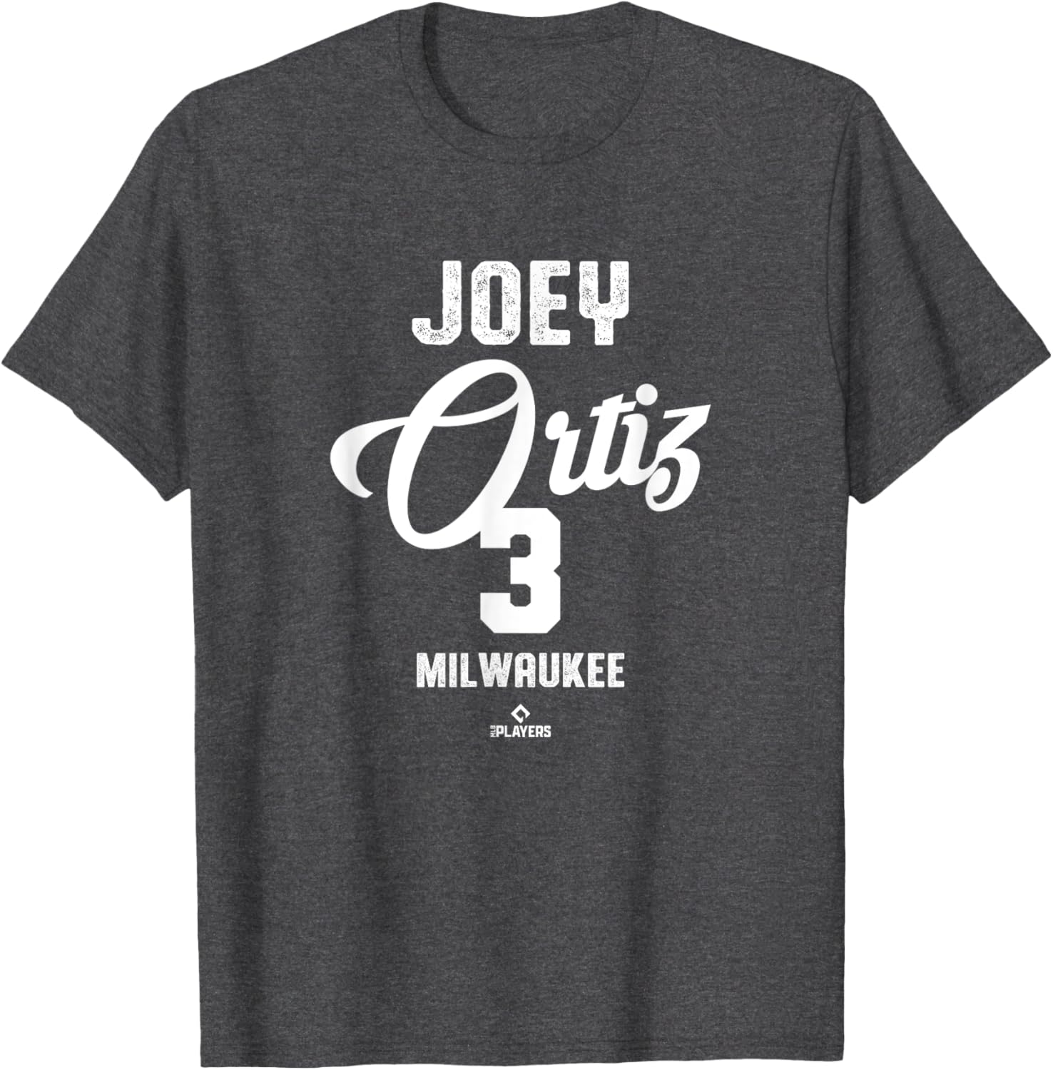 Vintage Joey Ortiz Milwaukee Baseball T-Shirt MLBPA Apparel for Fans - 4