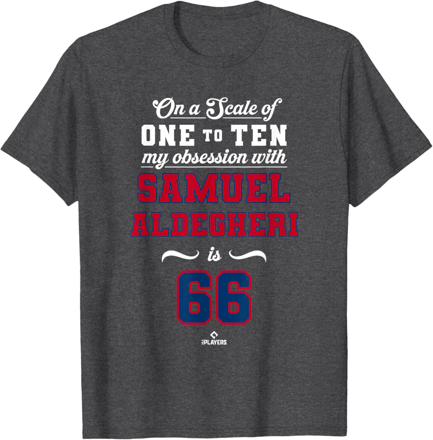 Obsession Sam Aldegheri 66 MLBPA T-Shirt for Stylish Sports Fans - 4