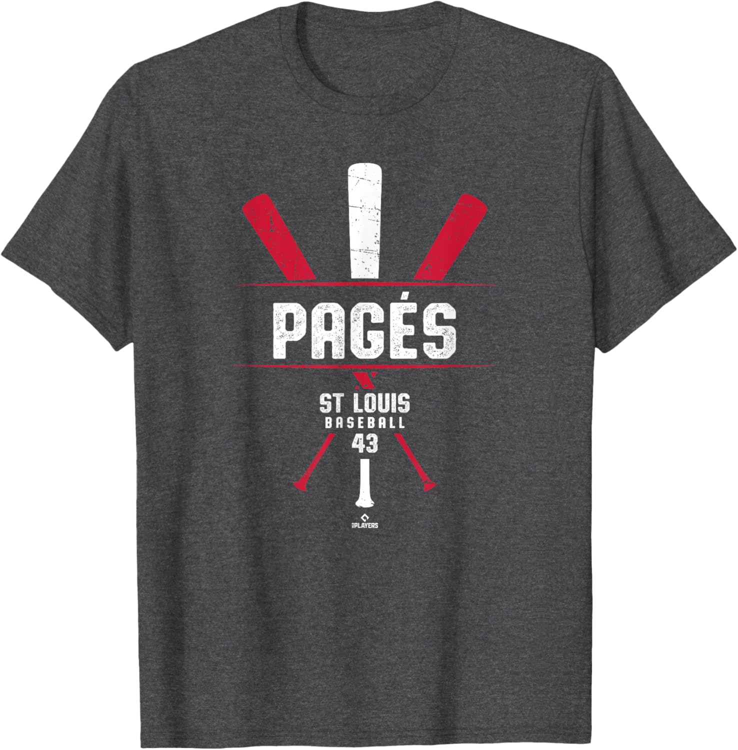 Vintage St Louis Baseball T-Shirt featuring Pedro Pages and Classic Bat - 2