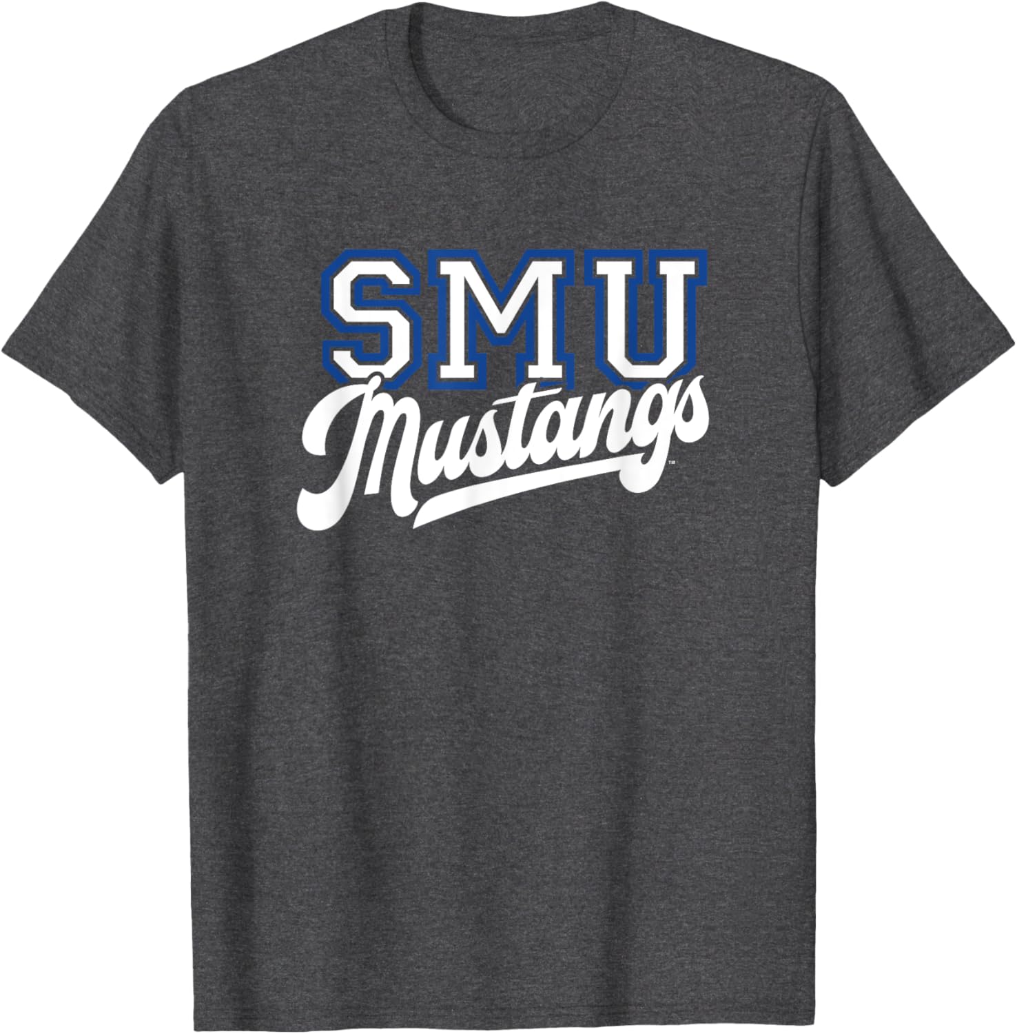 Southern Methodist SMU Mustangs Classic Script T-Shirt for Fans - 2