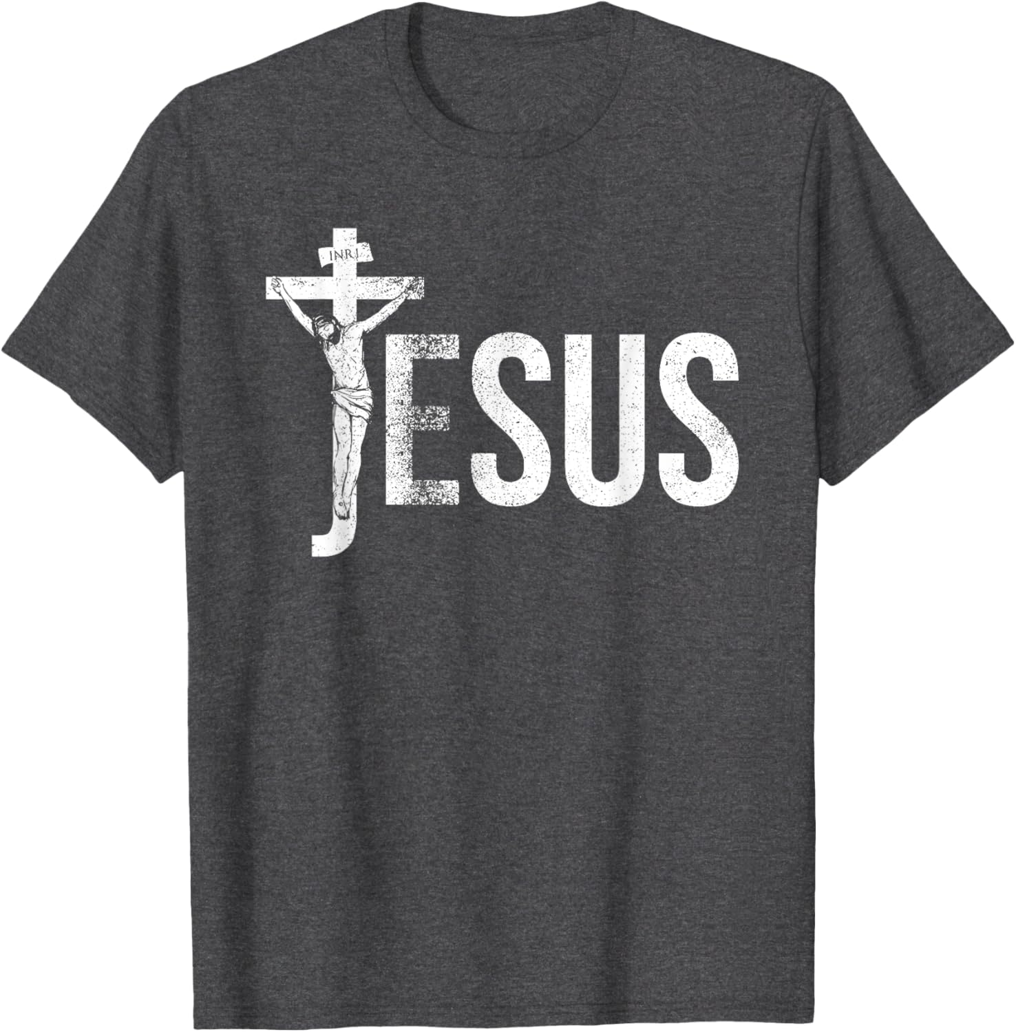 Vintage Jesus Christ Crucifixion T-Shirt with Crown of Thorns Design - 7