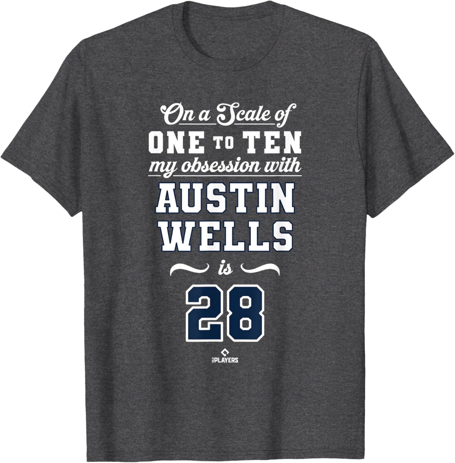 Obsession Austin Wells 28 New York MLBPA T-Shirt for Fans - 2