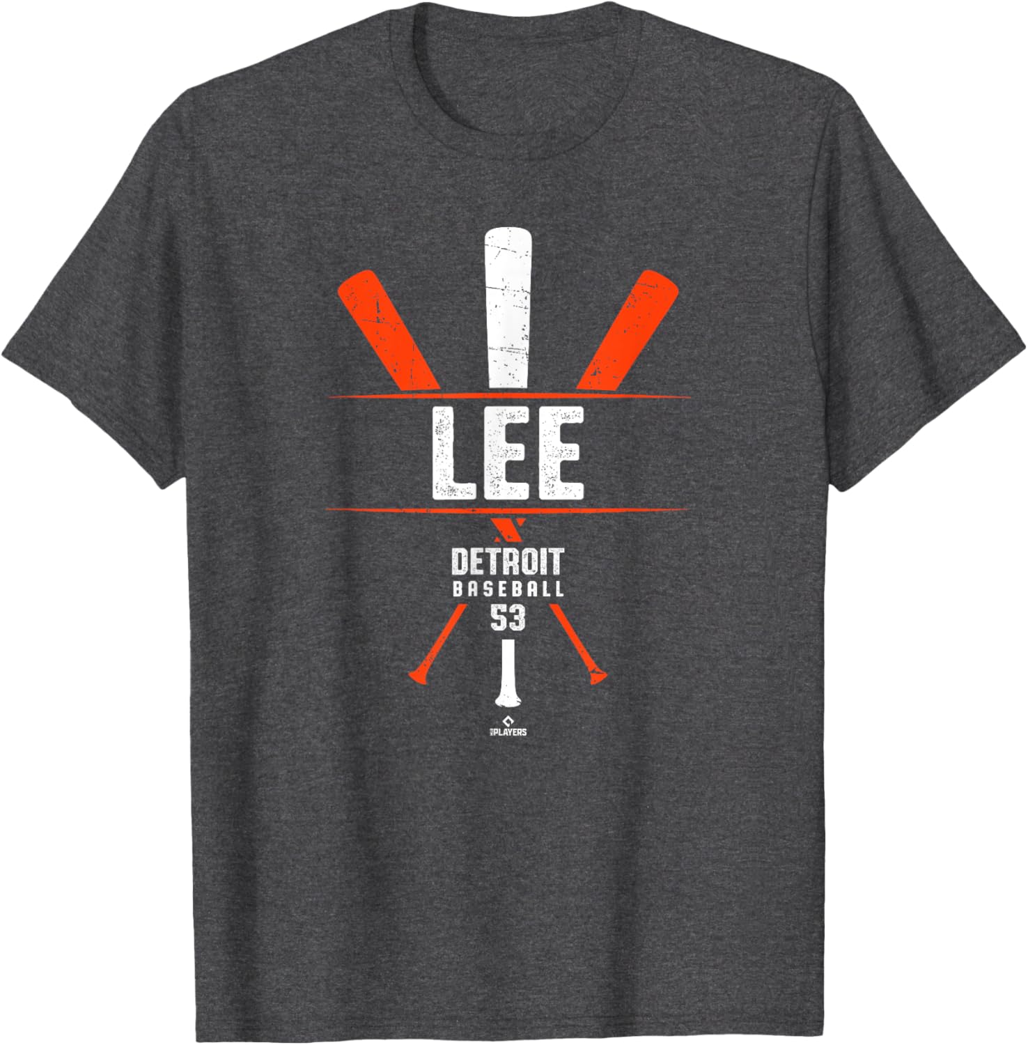 Vintage Detroit Baseball T-Shirt Gameday Chase Lee Baseball Bat Design - 4