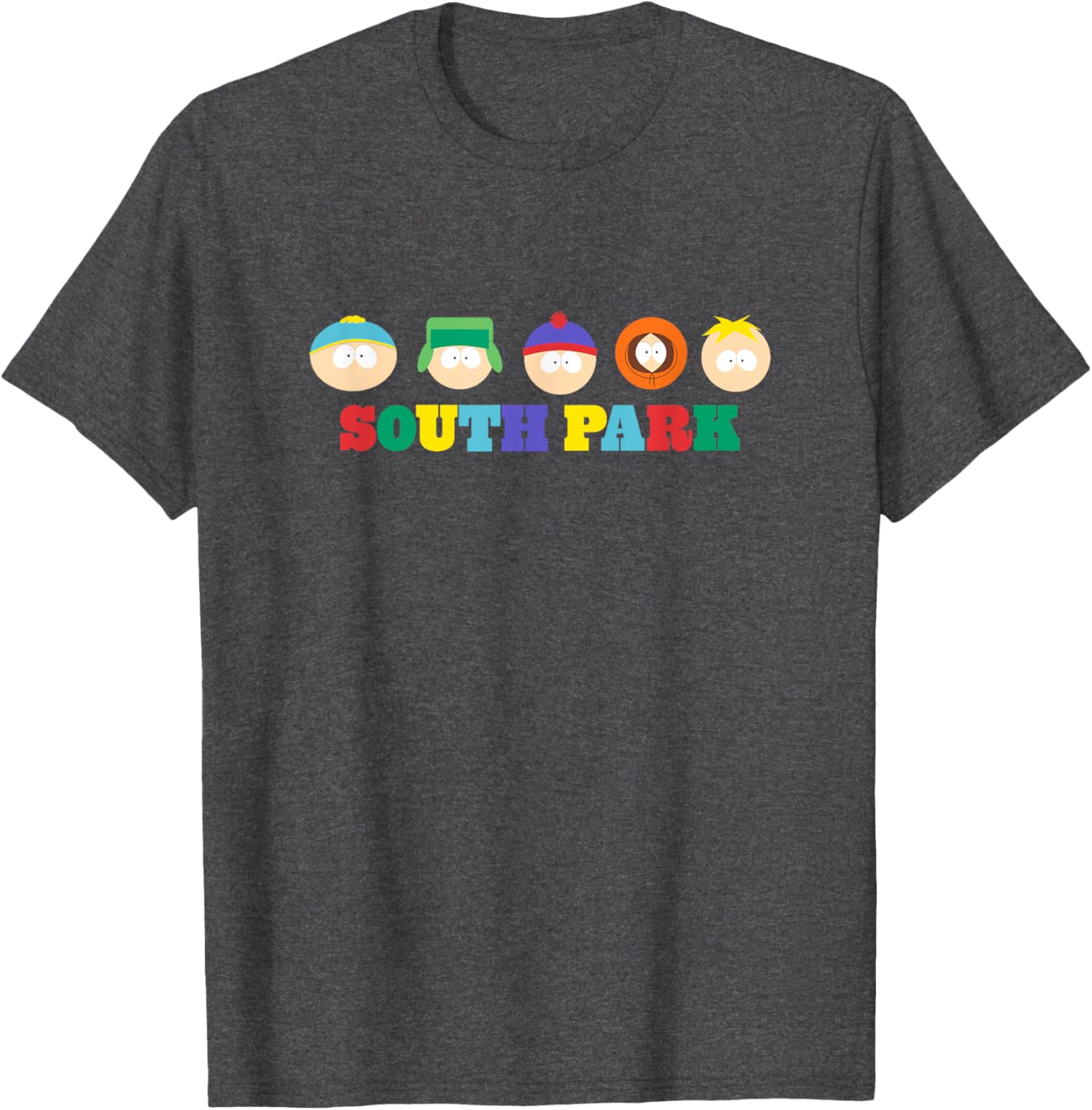 South Park Colorful Floating Heads T-Shirt for Fun Group Style - 9
