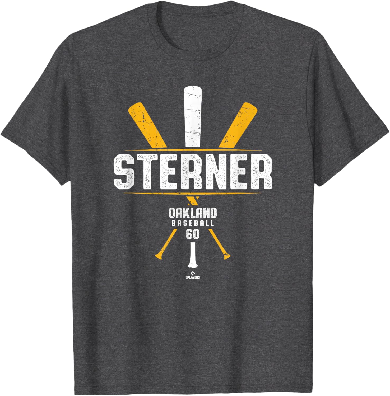 Vintage Oakland Baseball T-Shirt Featuring Justin Sterner and Bat Design - 3
