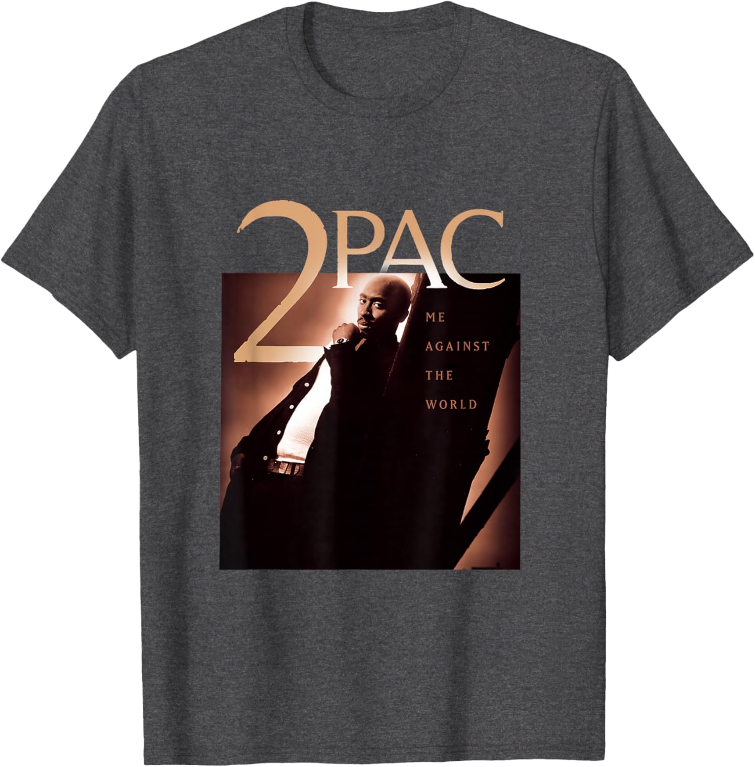 Tupac Shakur Me Against The World Unisex Black Cotton T-Shirt Small - 7