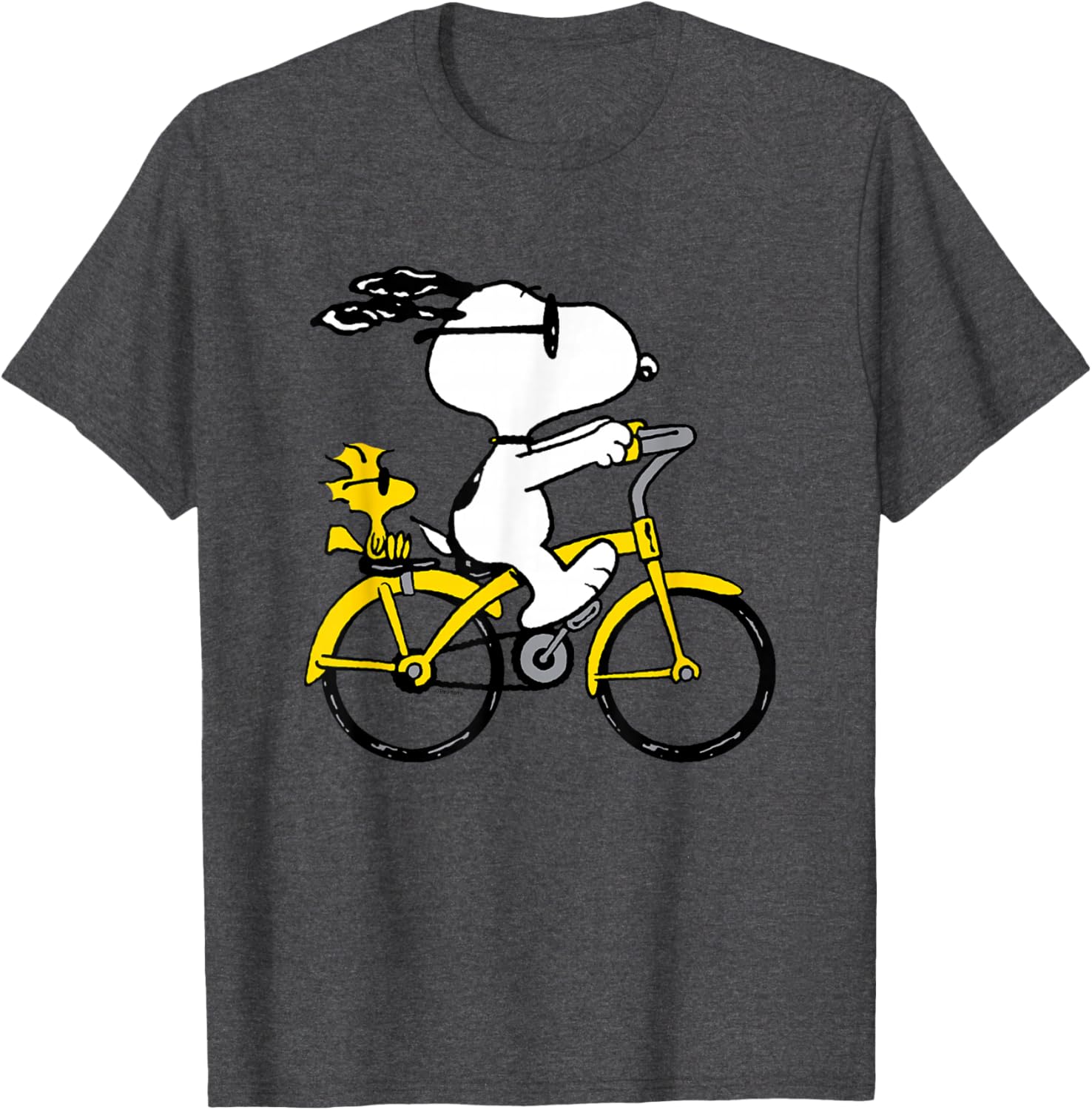 Snoopy and Woodstock Bike Ride T-Shirt for Fun Casual Outfits - 14