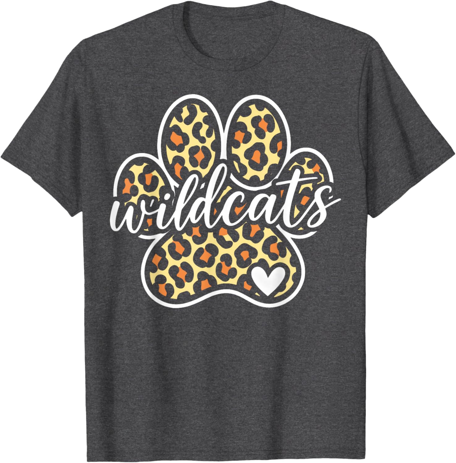 Wildcats Heart Vintage T-Shirt for Men, Women, Kids - Cool Graphic Tee - 6
