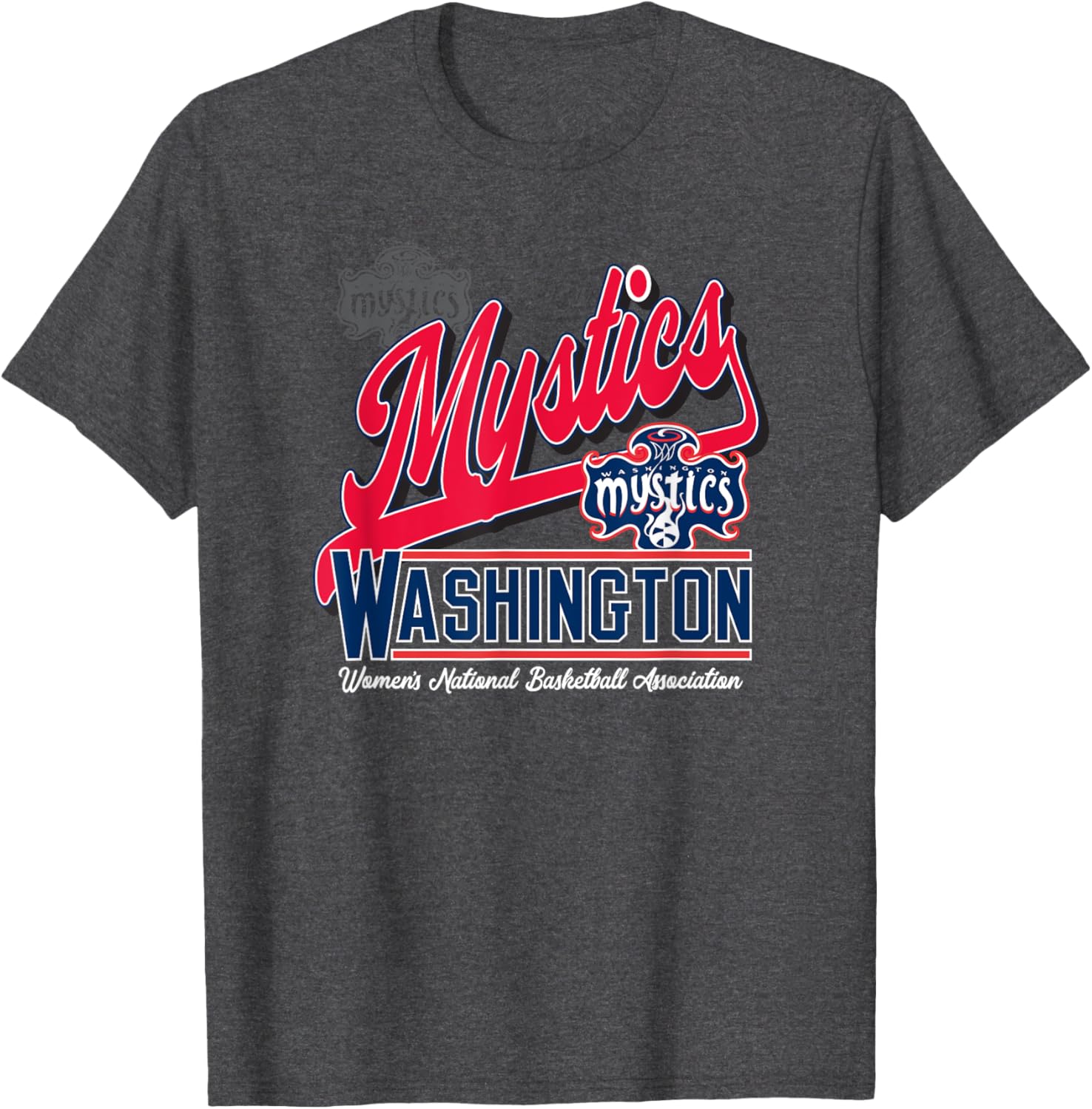 WNBA Official Washington Mystics Rep Hard T-Shirt for Fans and Players - 2
