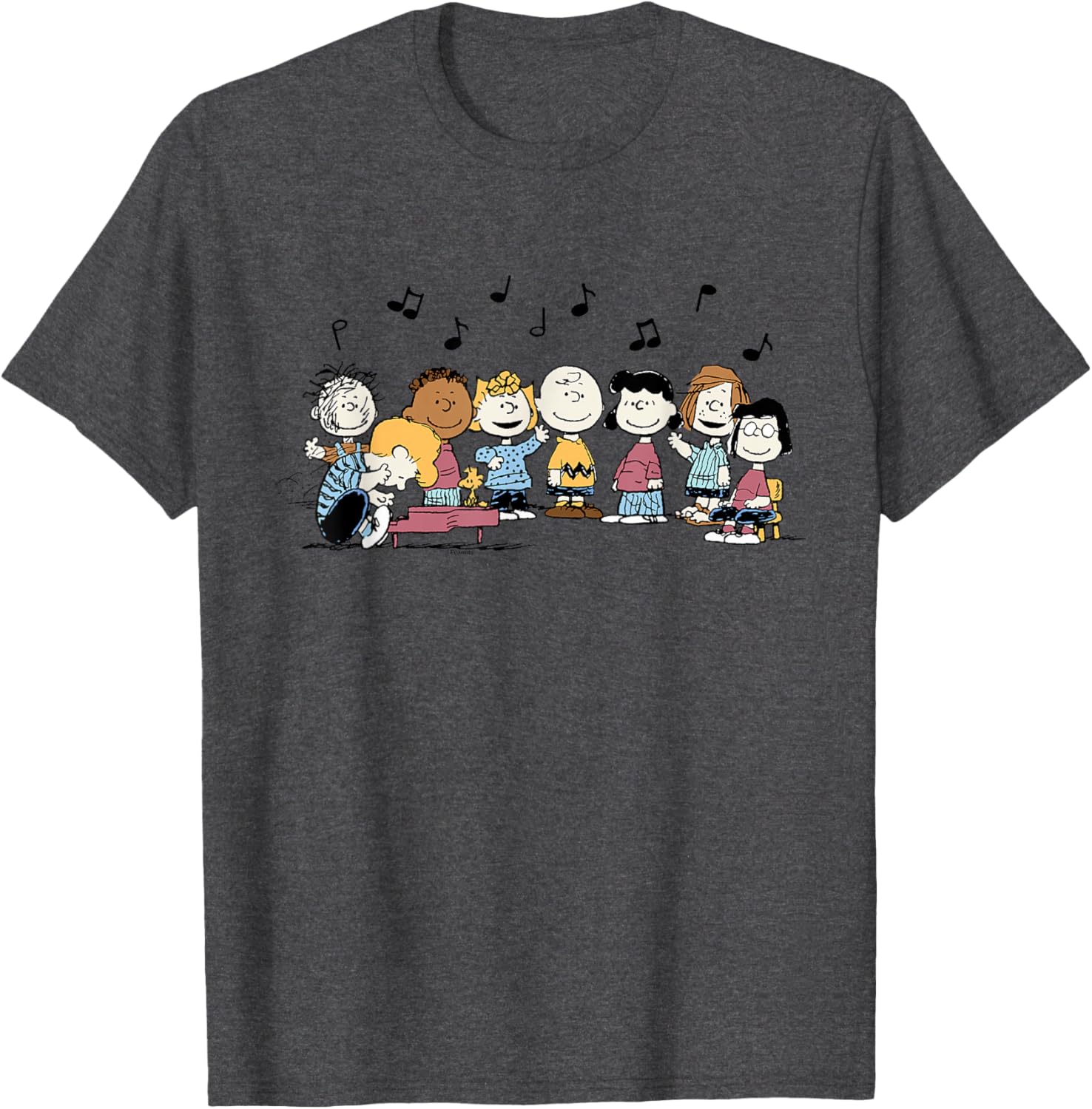 Peanuts Character Music T-Shirt featuring Charlie Brown and Friends - 7