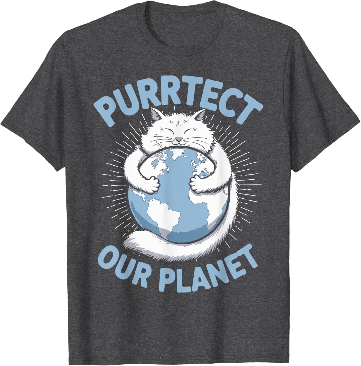 Purrtect Our Planet Cat Lover T-Shirt for Men, Women, and Kids - 18