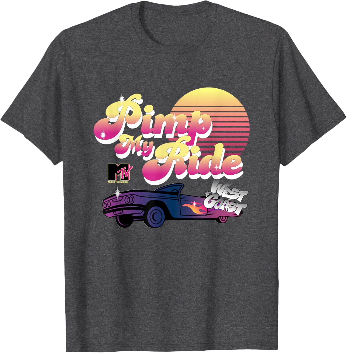 Retro MTV Pimp My Ride West Coast Sunset T-Shirt for Trendy Style - 10