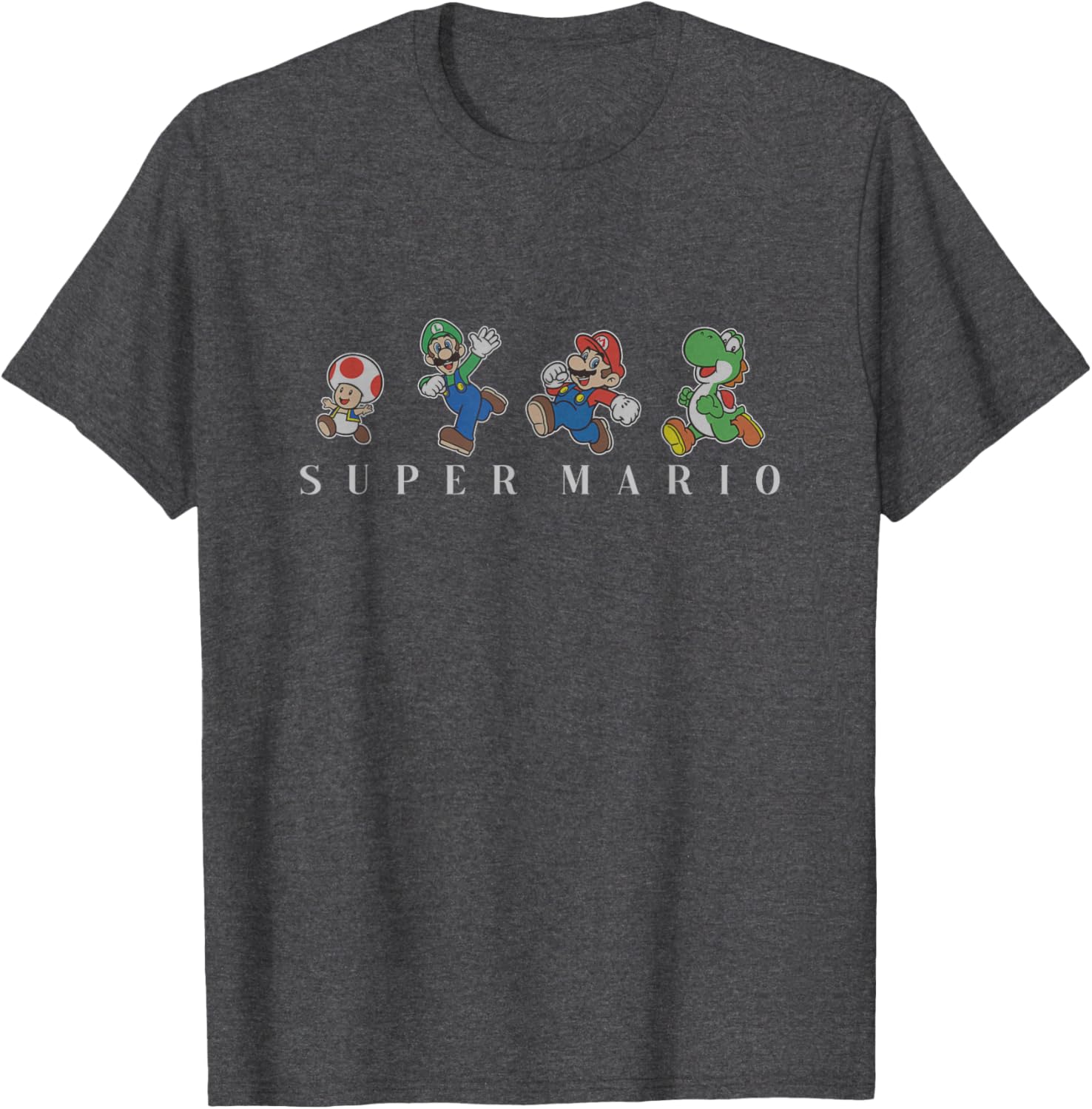 Super Mario Character Line Up T-Shirt for Gaming Fans and Collectors - 2