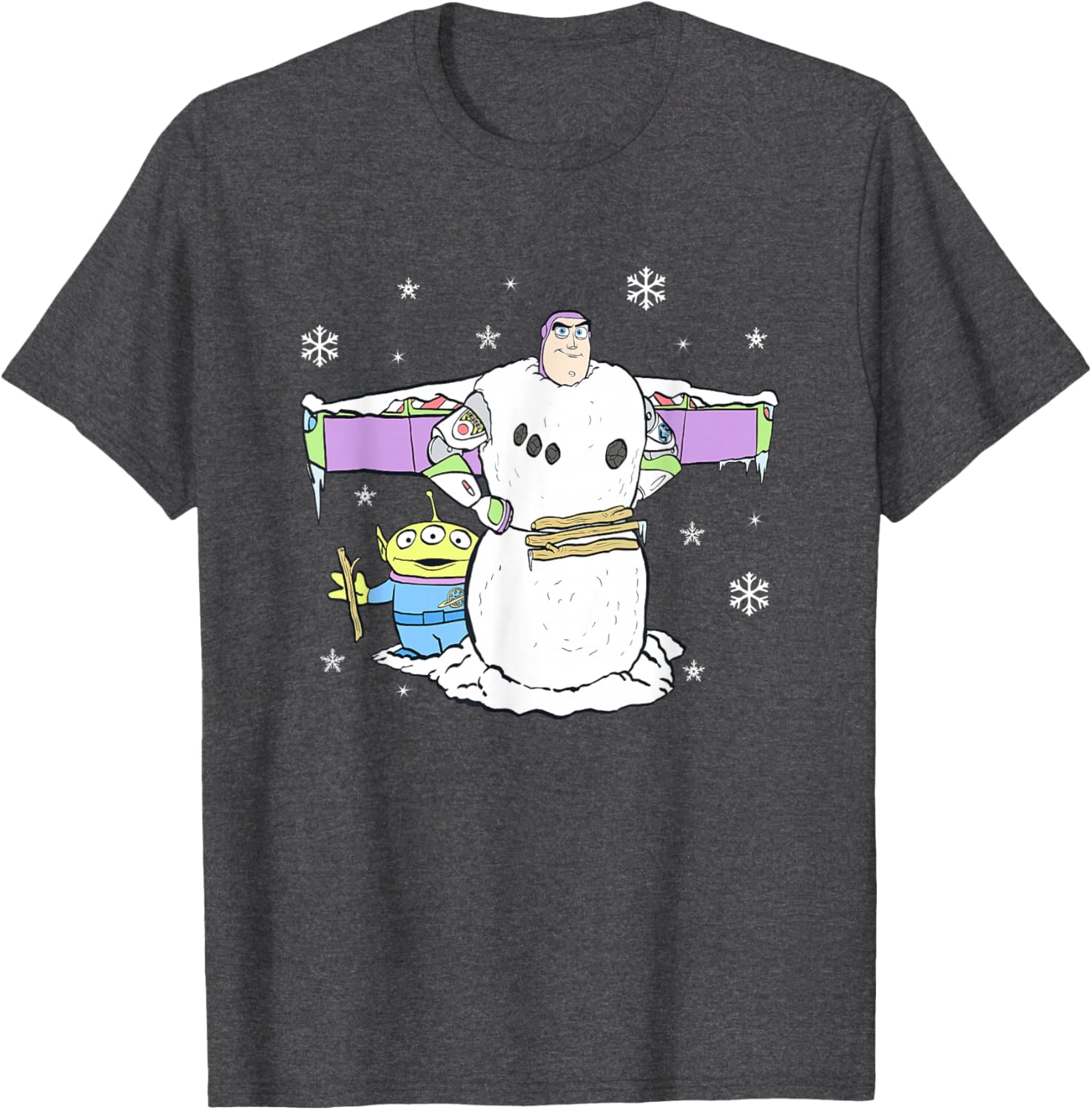Disney Pixar Toy Story Christmas Buzz Snowman Logo T-Shirt for Kids - 3