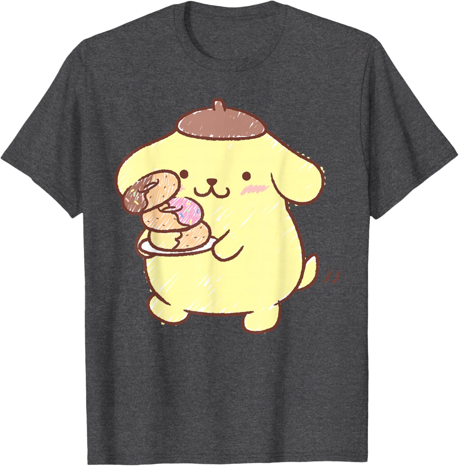 Pompompurin Donuts T-Shirt Cute & Comfy Clothing for Fans - 15