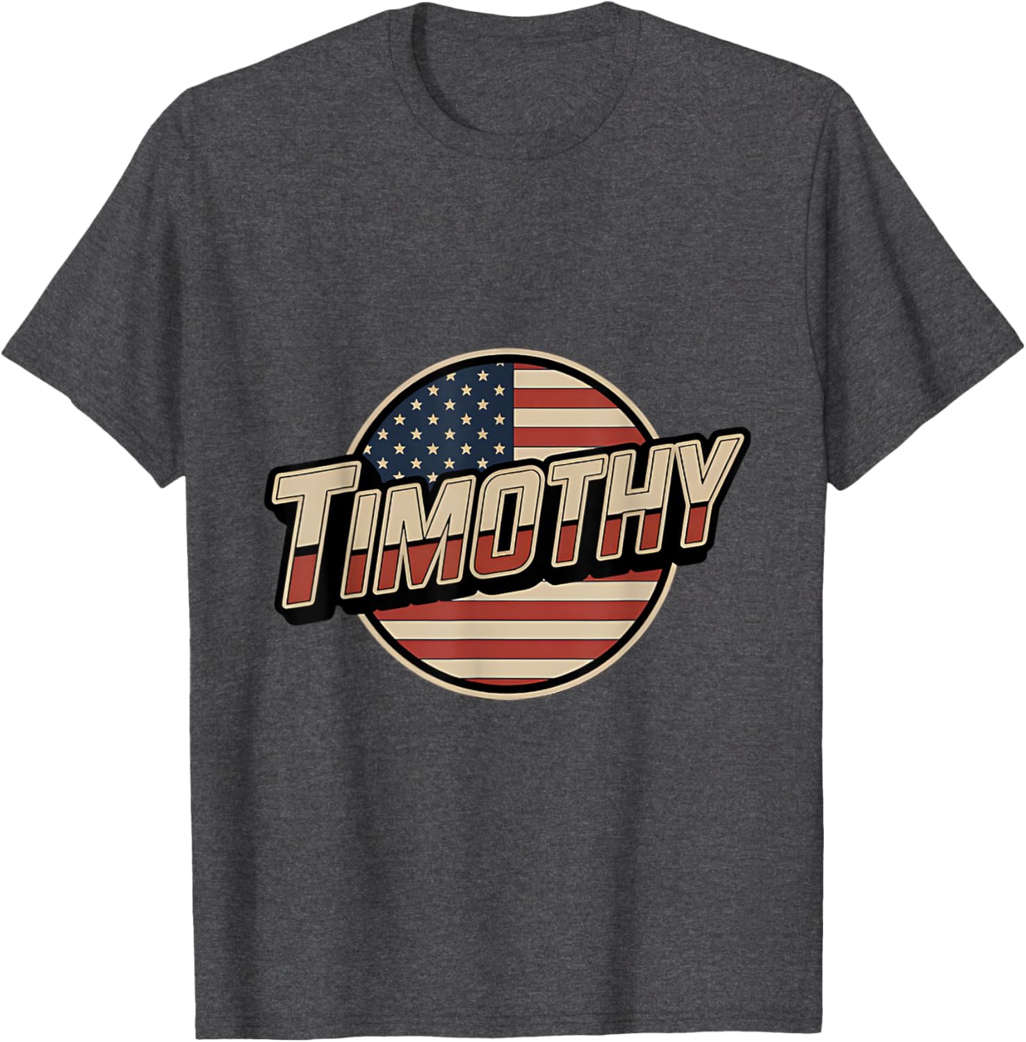Personalized TIMOTHY USA Flag T-Shirt for Patriotic Americans - 9