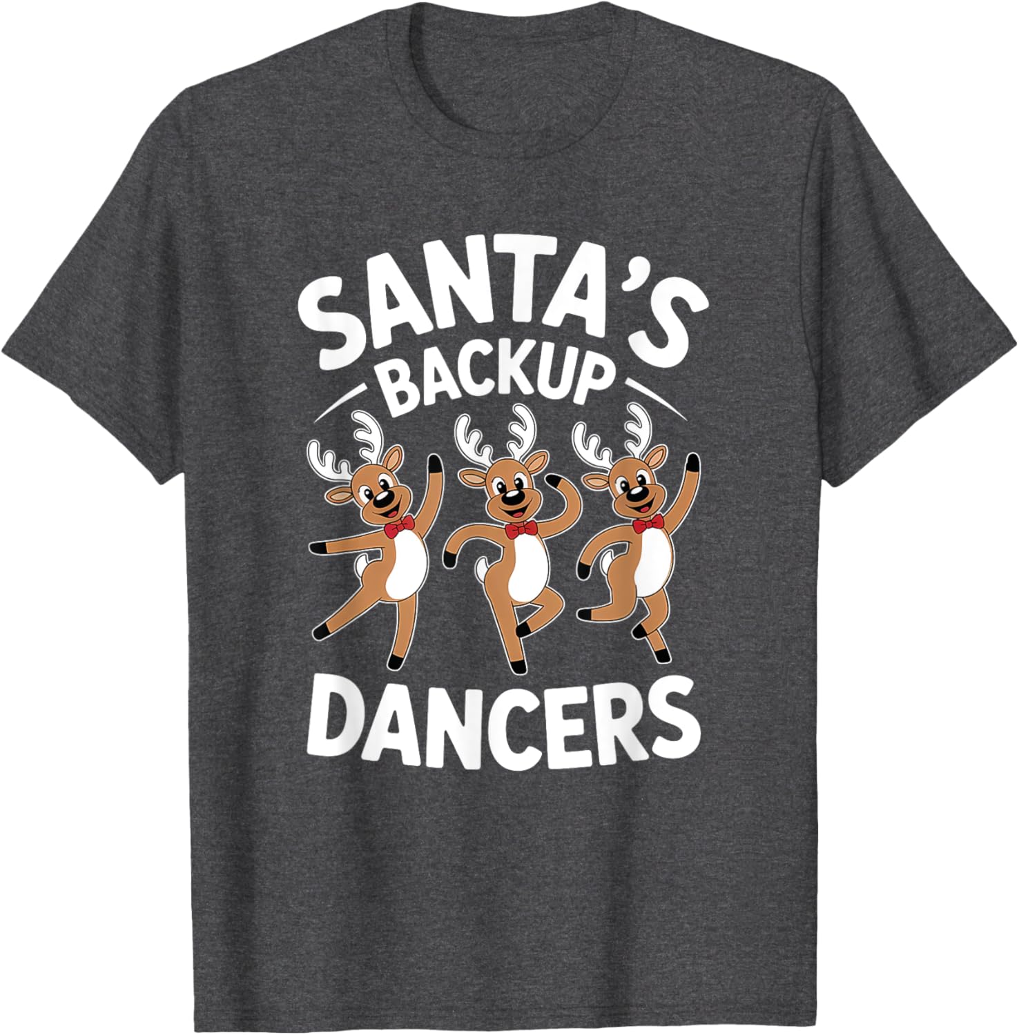 Santas Backup Dancers Christmas T-Shirt for Holiday Cheer - 1