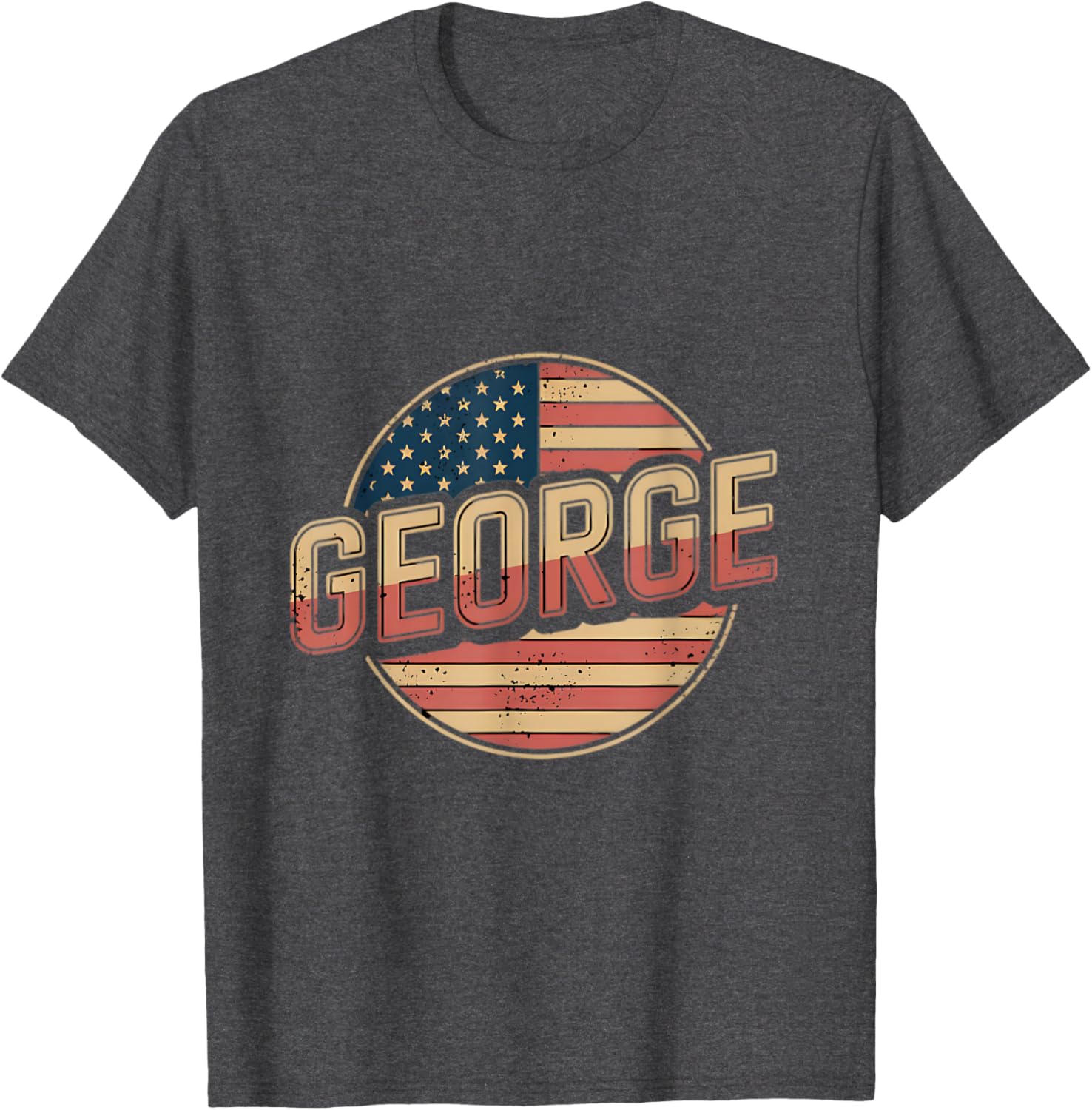 Personalized GEORGE USA Flag T-Shirt for Patriotic Style and Comfort - 15