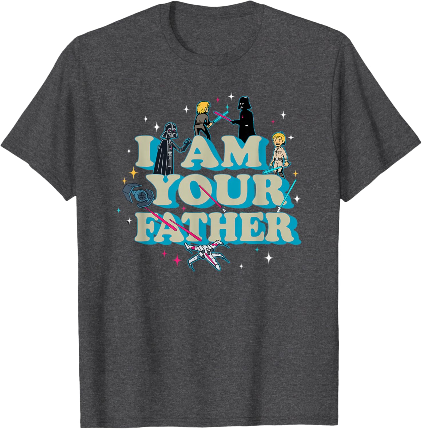 Star Wars Father's Day I Am Your Father Luke Darth Vader T-Shirt - 4