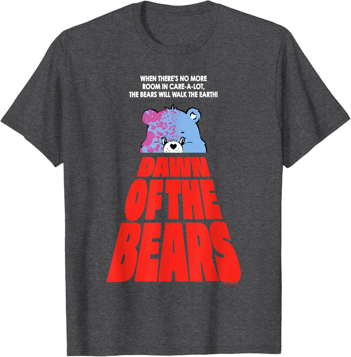 Care Bears Halloween Dawn Of The Bears Fun Horror Movie Poster T-Shirt - 15