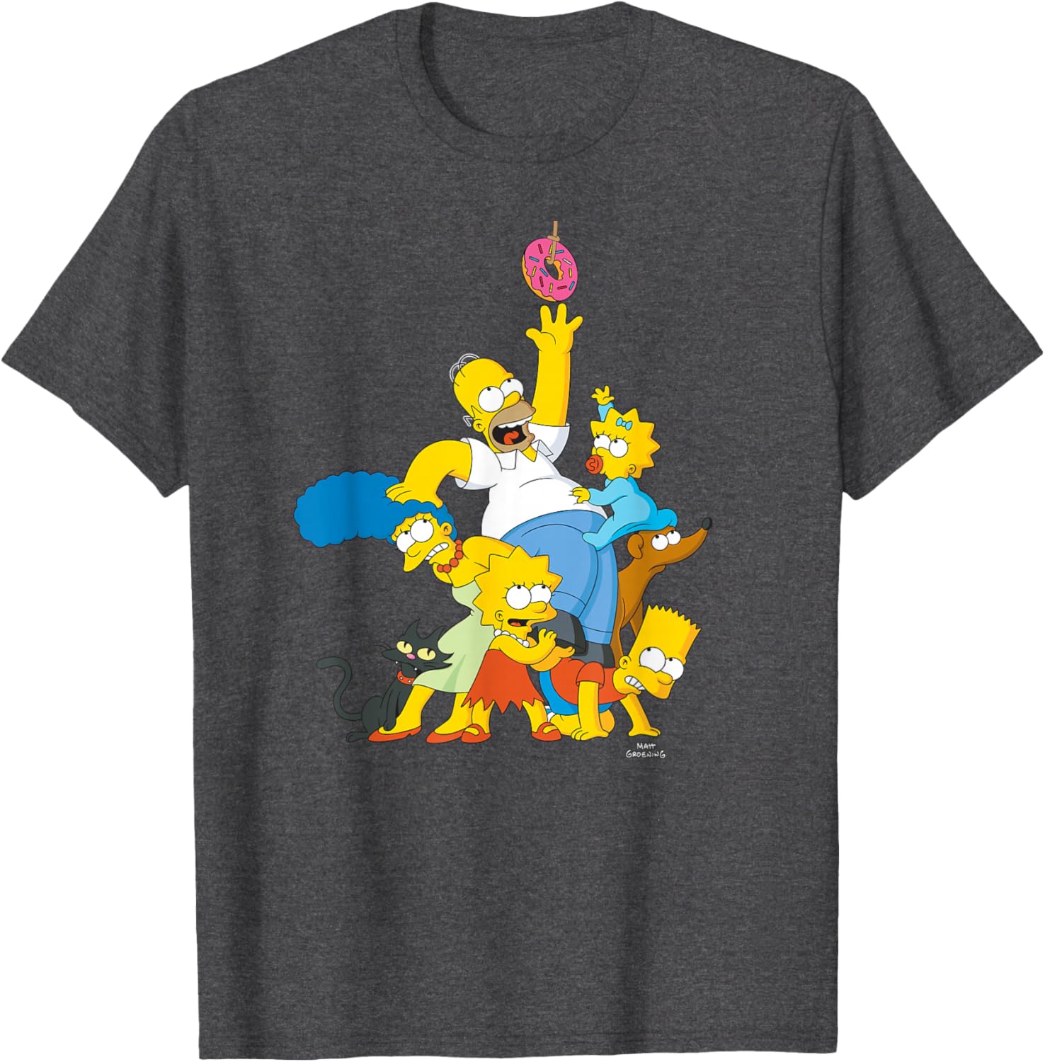 The Simpsons Family Donut Reach T-Shirt for Fun and Stylish Fans - 11