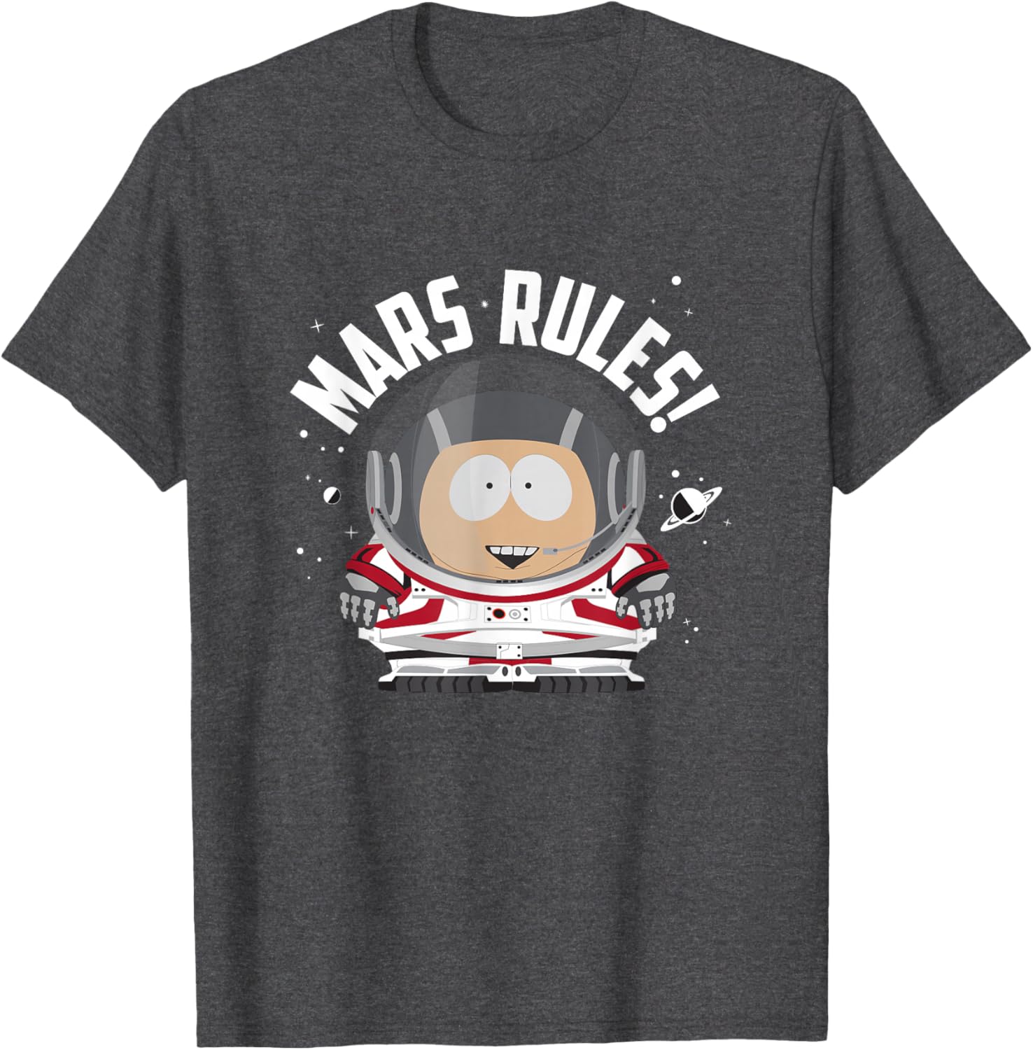 South Park Cartman Astronaut Mars Rules T-Shirt for Fun Casual Wear - 15