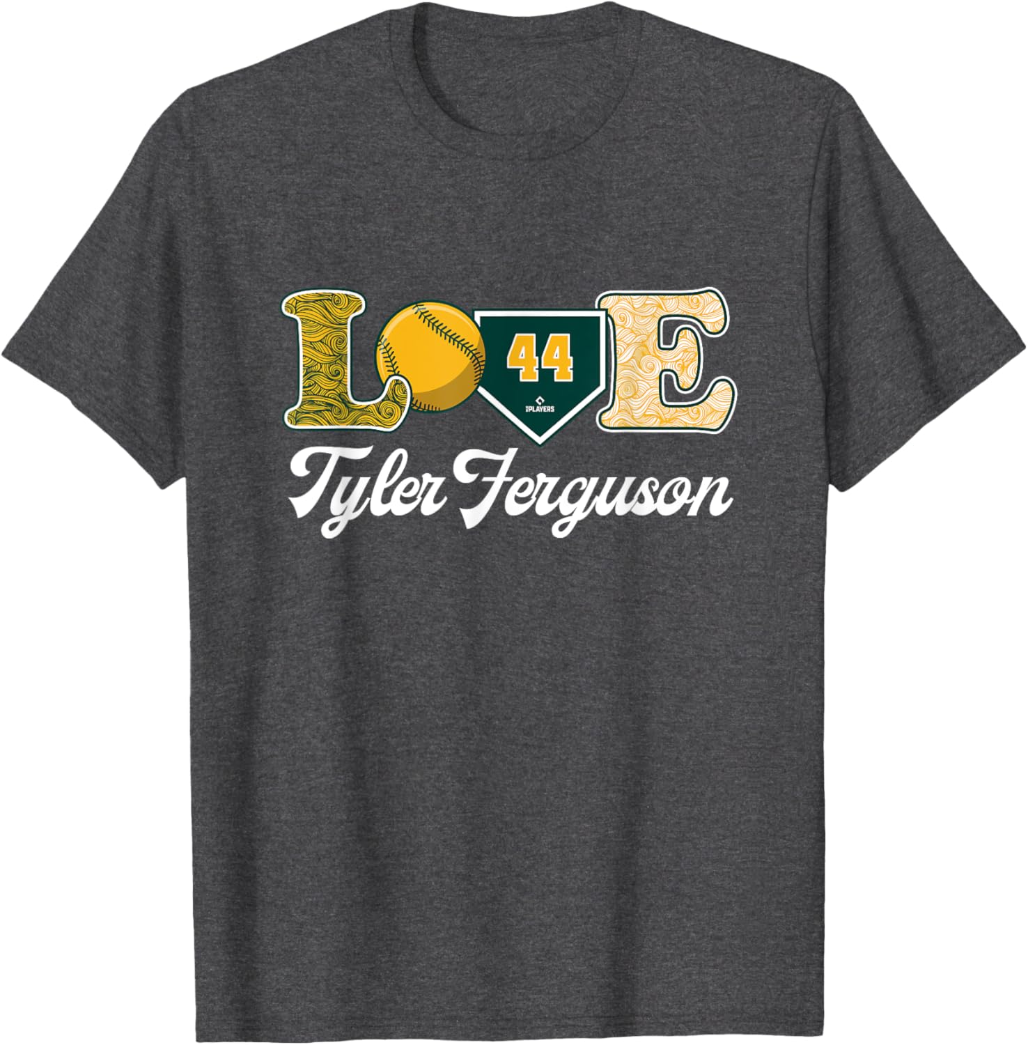 Tyler Ferguson Oakland Baseball MLBPA T-Shirt for Fans and Players - 3